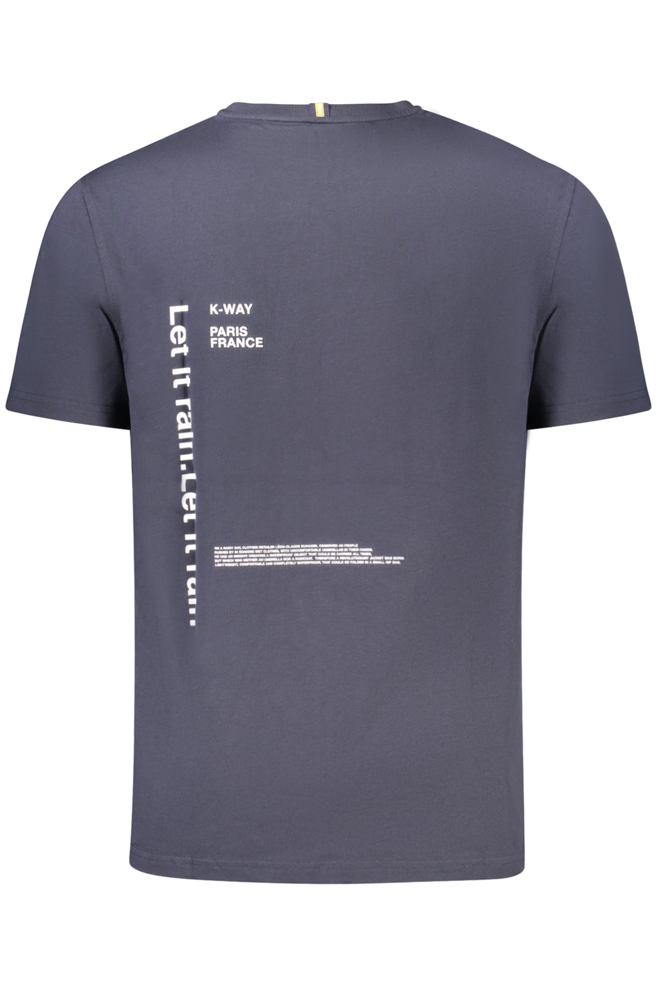 K4125EWODOMLETITRAIN_BLK89 – Herren Kurzarm T-Shirt Blau mit Rundhalsausschnitt und Logo Applikation – Größe: XL, 2XL, S, M, L – Farbe: Blu