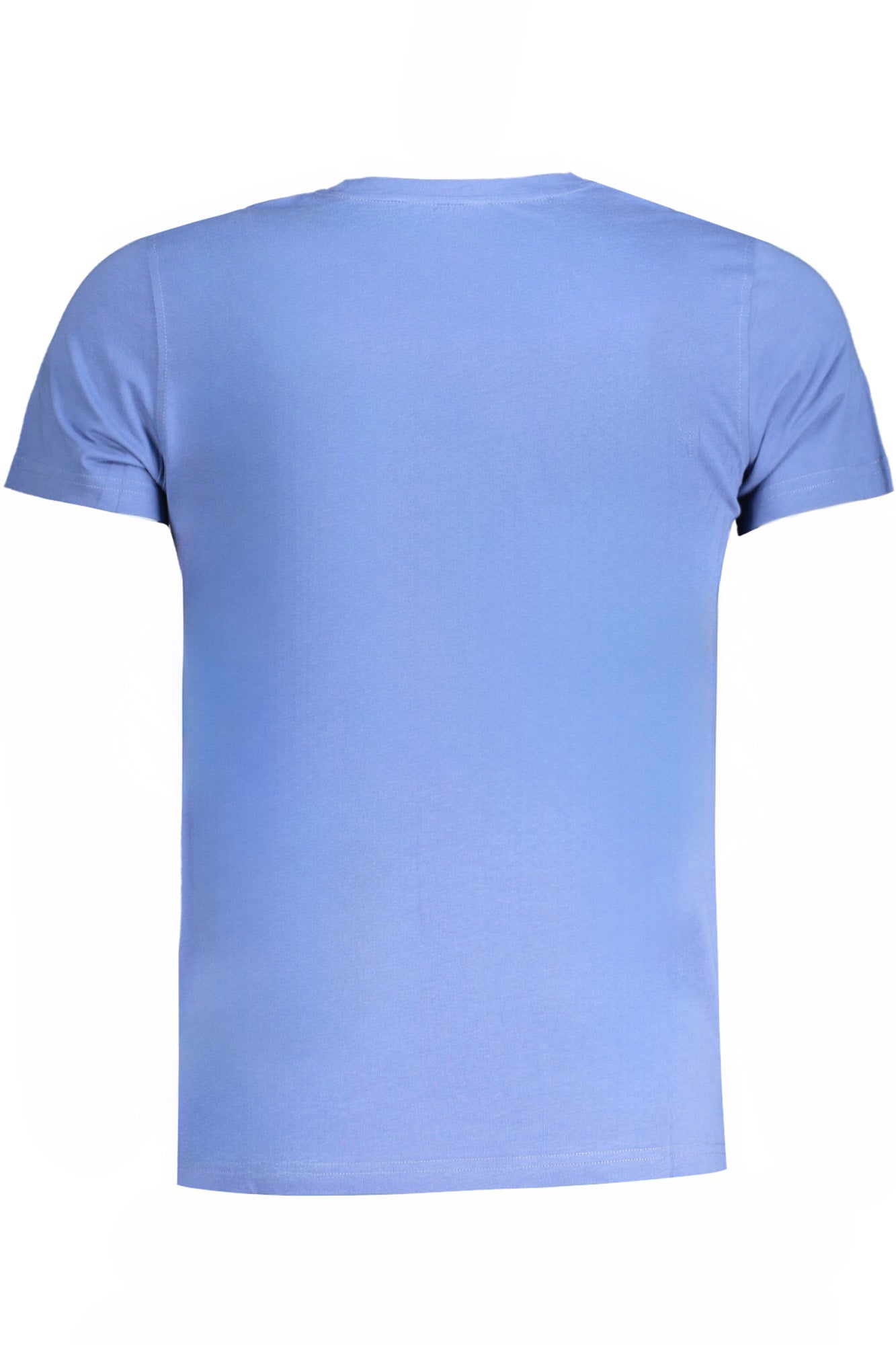 K00AI30SIGUR_BLP35 – Herren Kurzarm T-Shirt Blau mit Brusttasche und Kontrastdetails – Größe: S, M, L, XL, 2XL – Farbe: Blu