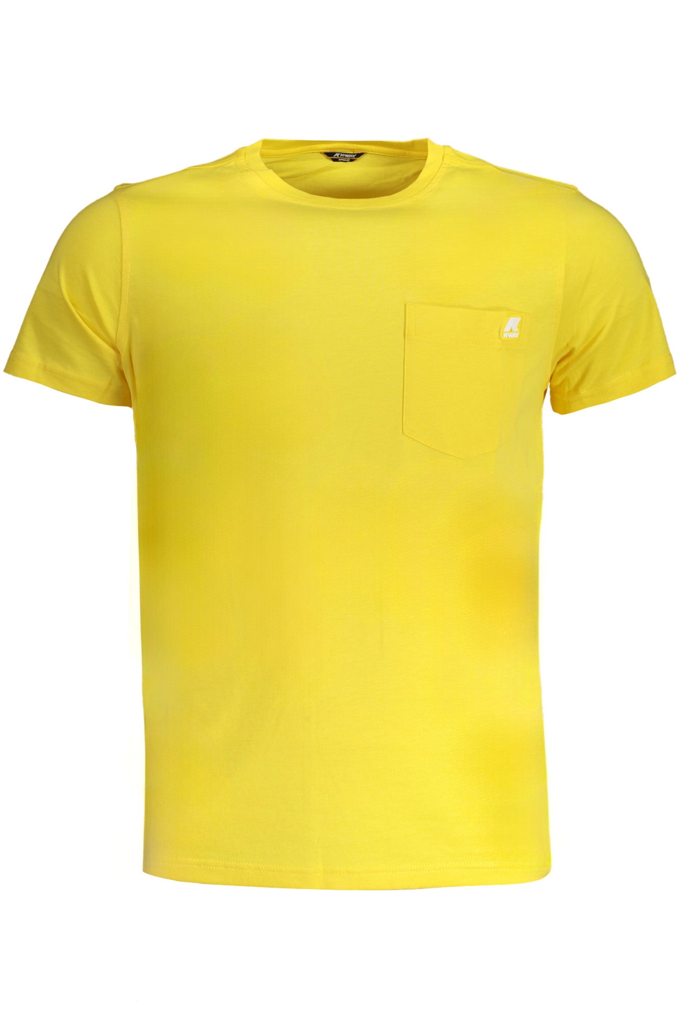 K00AI30SIGUR_GIXZ7 – Herren Kurzarm T-Shirt Gelb mit Rundhals und Brusttasche – Größe: S, M, L, XL, 2XL – Farbe: Giallo