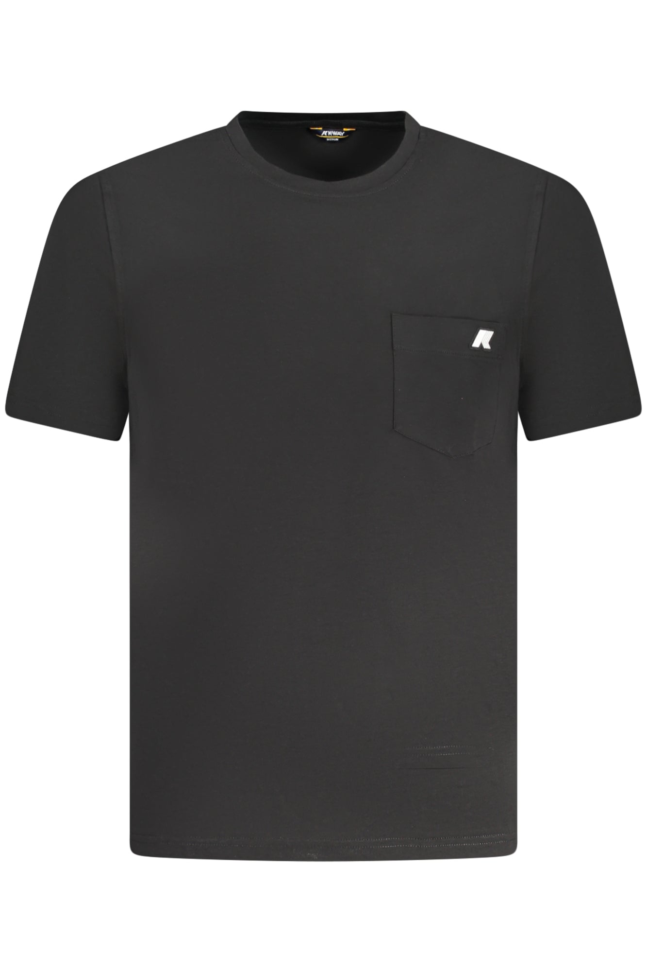 K31368WSIGURJERSEY_NEUSY – Schwarzes Herren Kurzarm-T-Shirt mit Rundhals und Brusttasche – Größe: S, M, L, XL, 2XL – Farbe: Nero