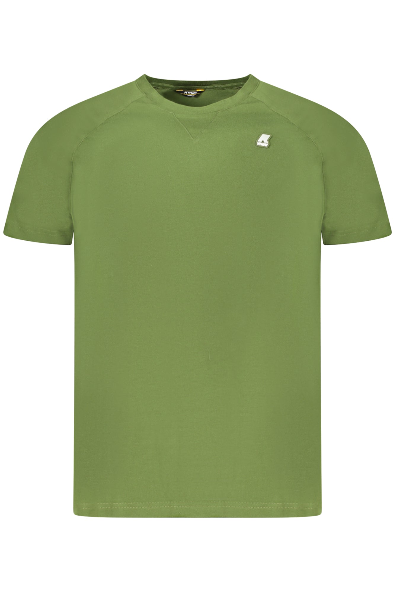 K0074Q0EDWING_VEH11 – Herren Kurzarm T-Shirt in Grün mit Rundhals und Logo Applikation – Größe: S, M, L, XL, 2XL – Farbe: Verde