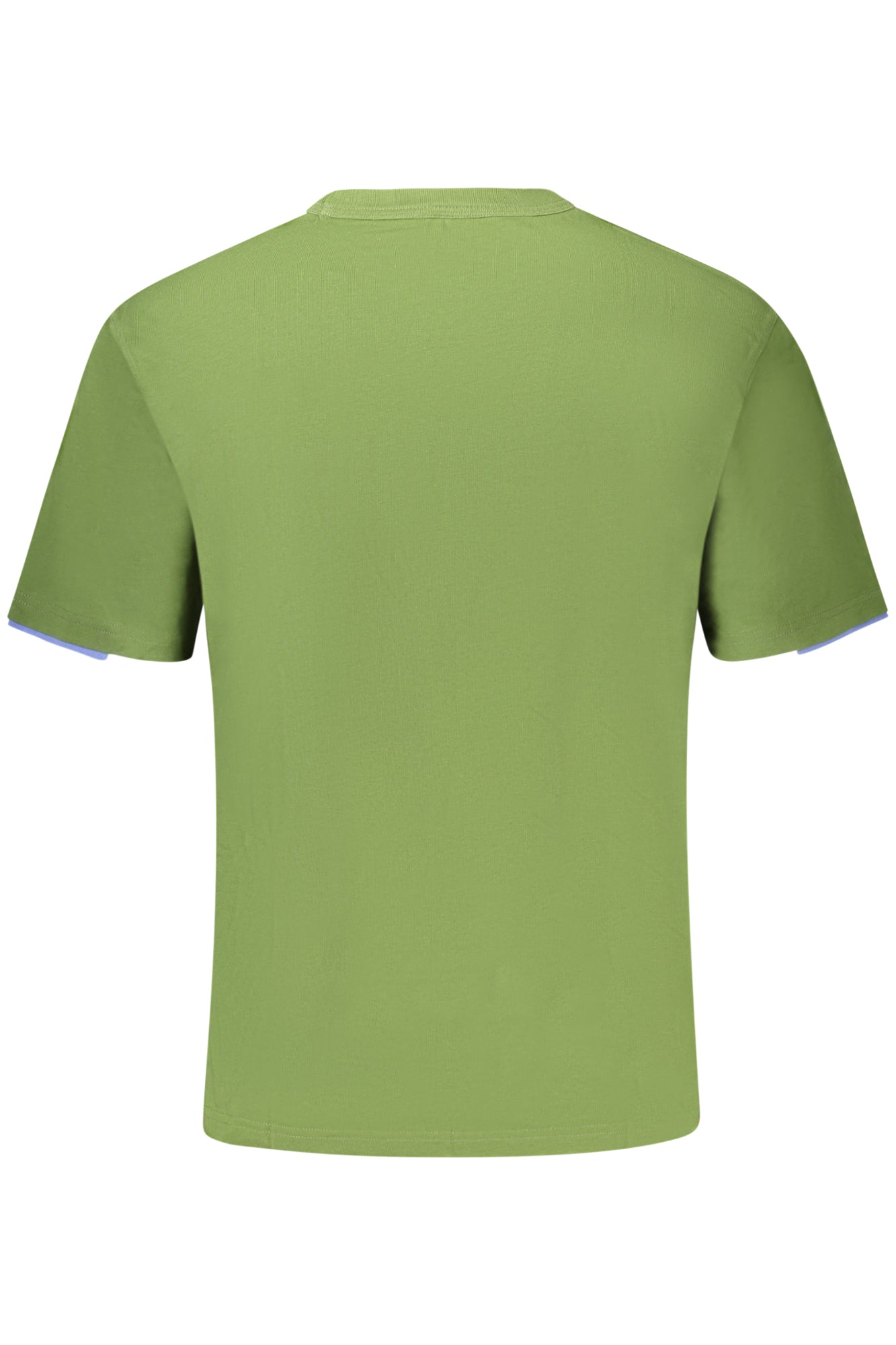 K5127EWFANTOMECONTRAST_VEAQ9 – Grünes Herren Kurzarm-T-Shirt mit Rundhals und Kontrastdetails – Größe: S, M, L, XL – Farbe: Verde