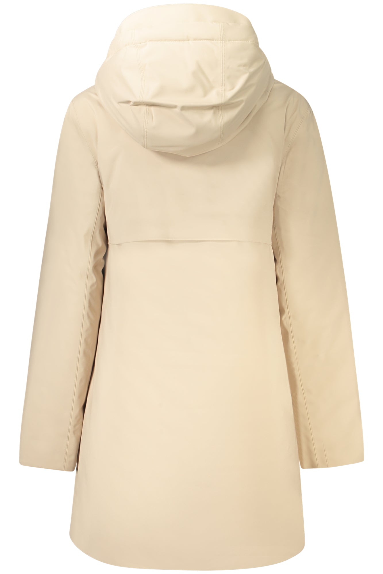 K5136DWMATHIELBONDEDPADDED_BEAR8 – Eleganter Damen Trench beige mit Kapuze - gefüttert und funktional – Größe: S, M, L – Farbe: Beige