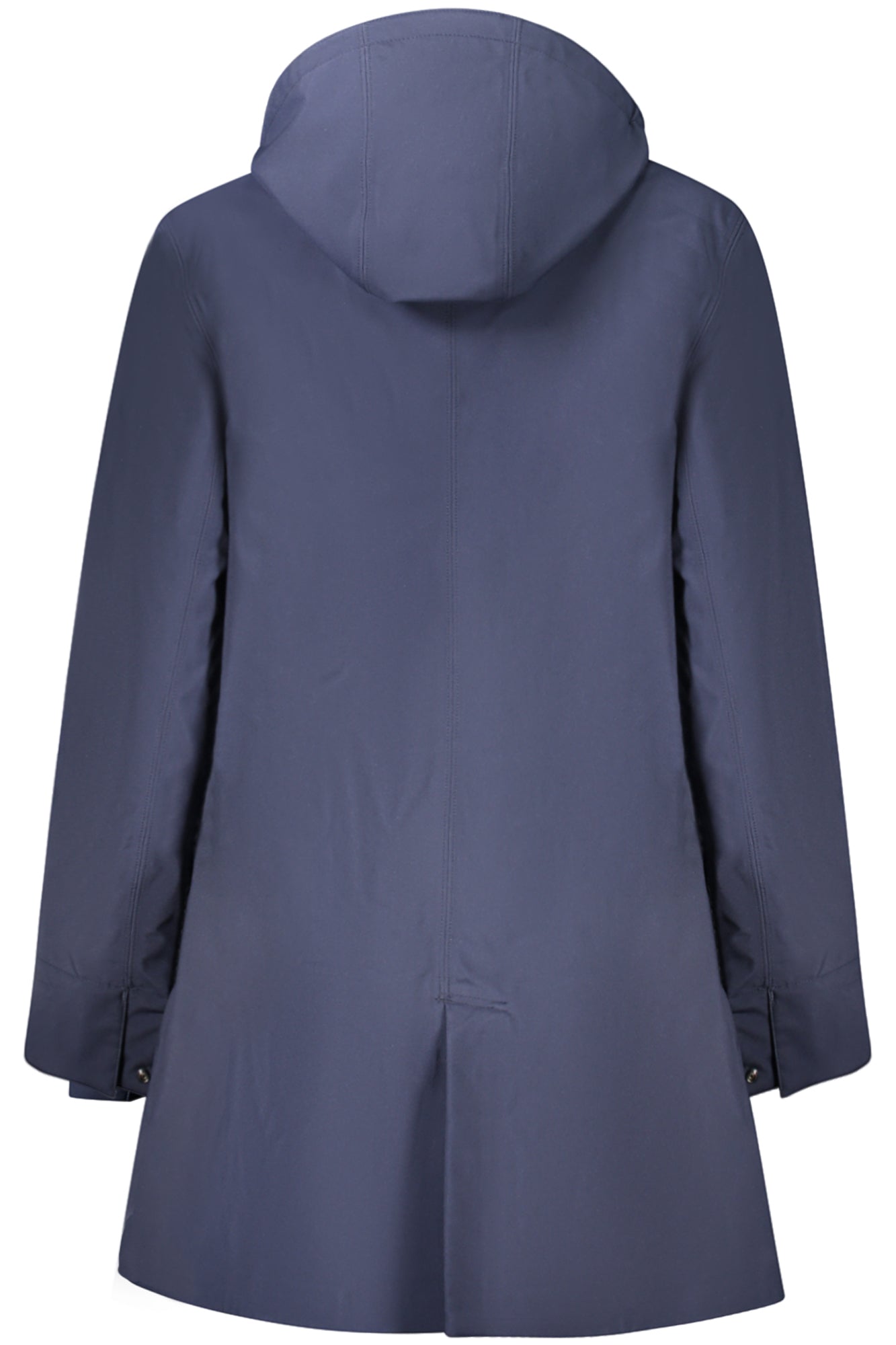 K2148BWMATHYBONDED_BLA2B – Eleganter Damen-Trenchcoat in Blau mit abnehmbarer Kapuze – Größe: XL, S, M, L – Farbe: Blu