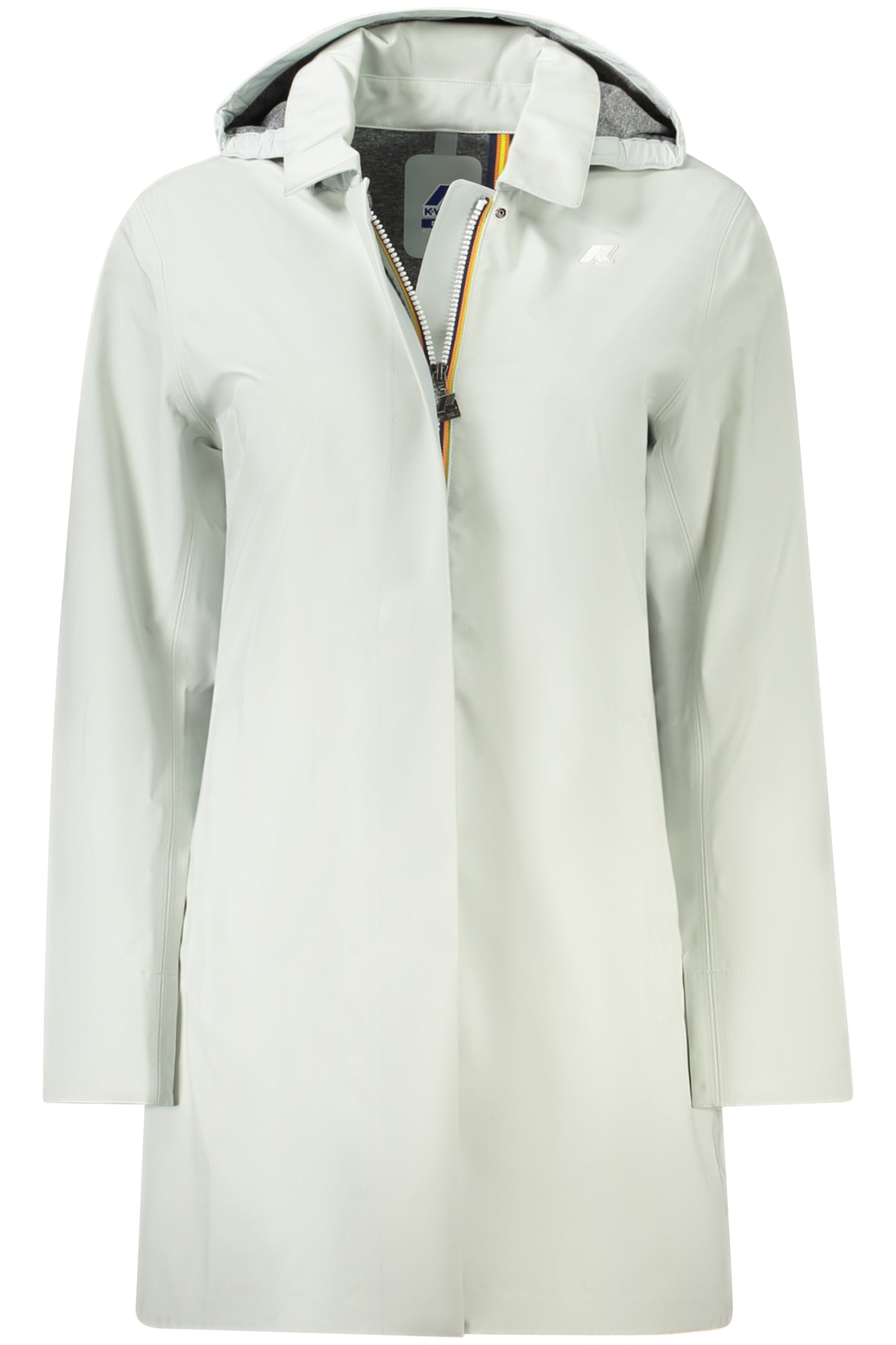 K7127JWMATHYBONDED_VEW7N – Eleganter Damen Trenchcoat Grün – Mit Kapuze & Taschen – Größe: L, M, S, XL – Farbe: Verde