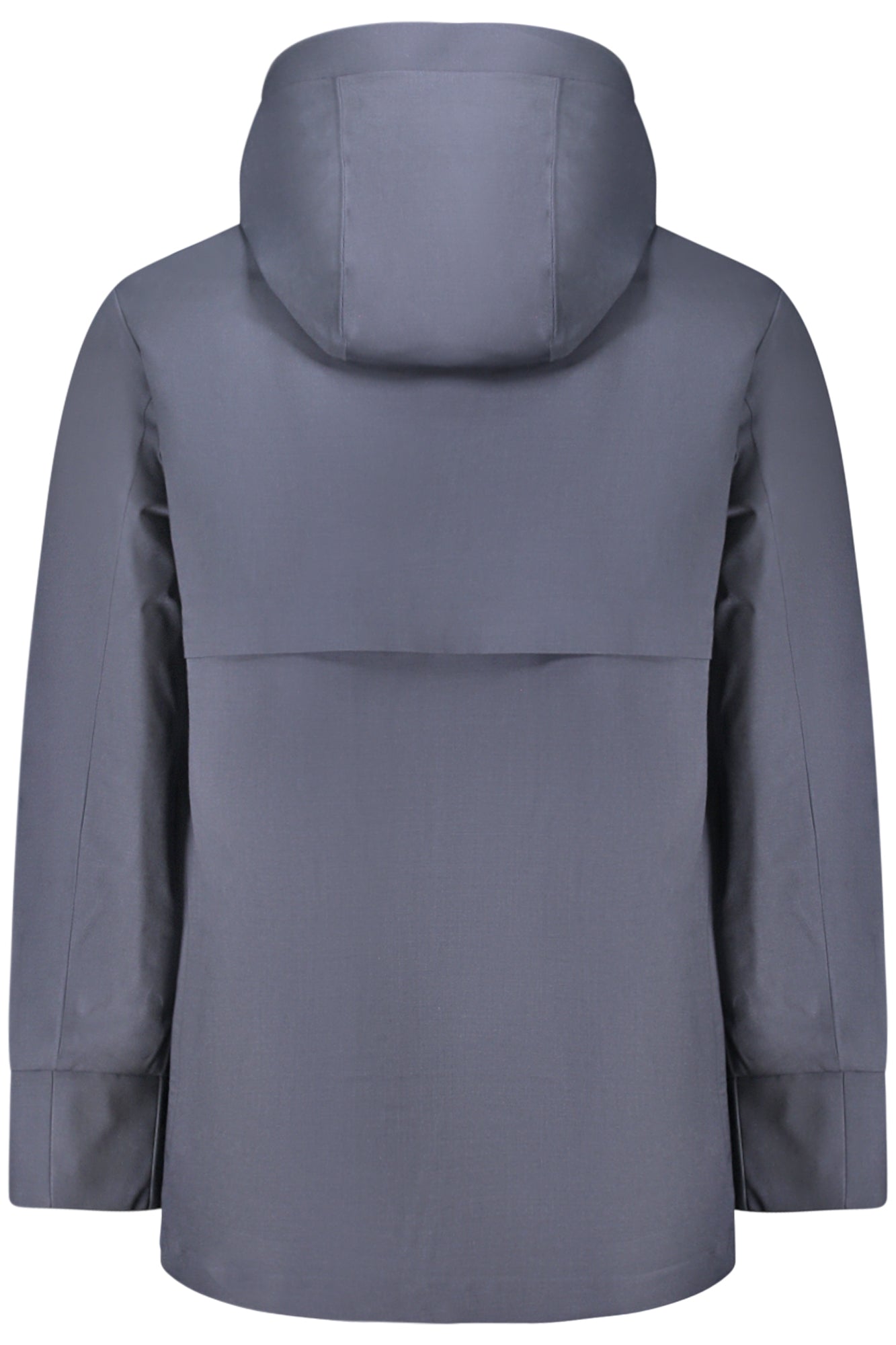 K51369WERHALTECH_BLAR0 – Langer Herren-Trenchcoat Blau mit Kapuze und praktischen Taschen – Größe: XL, 2XL, M, L – Farbe: Blu