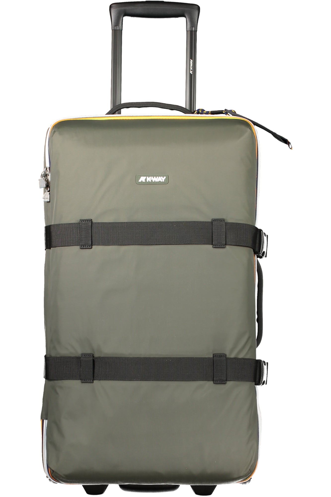 K2128NWBLOSSACM_VEY02 – Unisex grüner Trolley mit ausziehbarem Griff und Kontrastdetails – Größe: UNI – Farbe: Verde