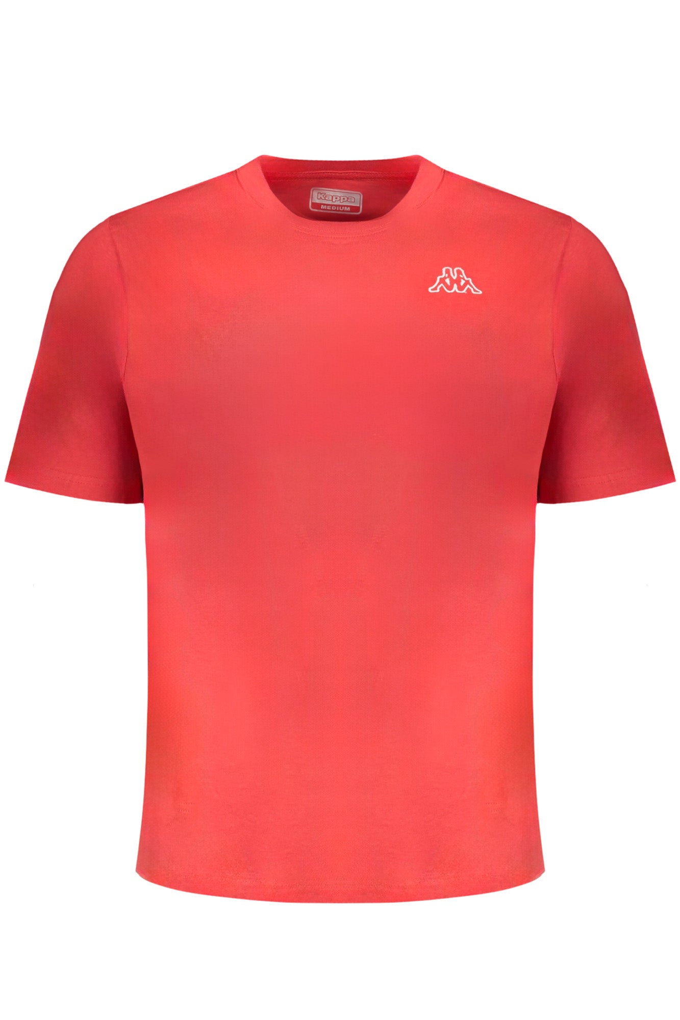 304J150_RO565 – Herren Slim Fit Kurzarm T-Shirt Rot mit Stickerei und Rundhals – Größe: S, XL, M – Farbe: Rosso