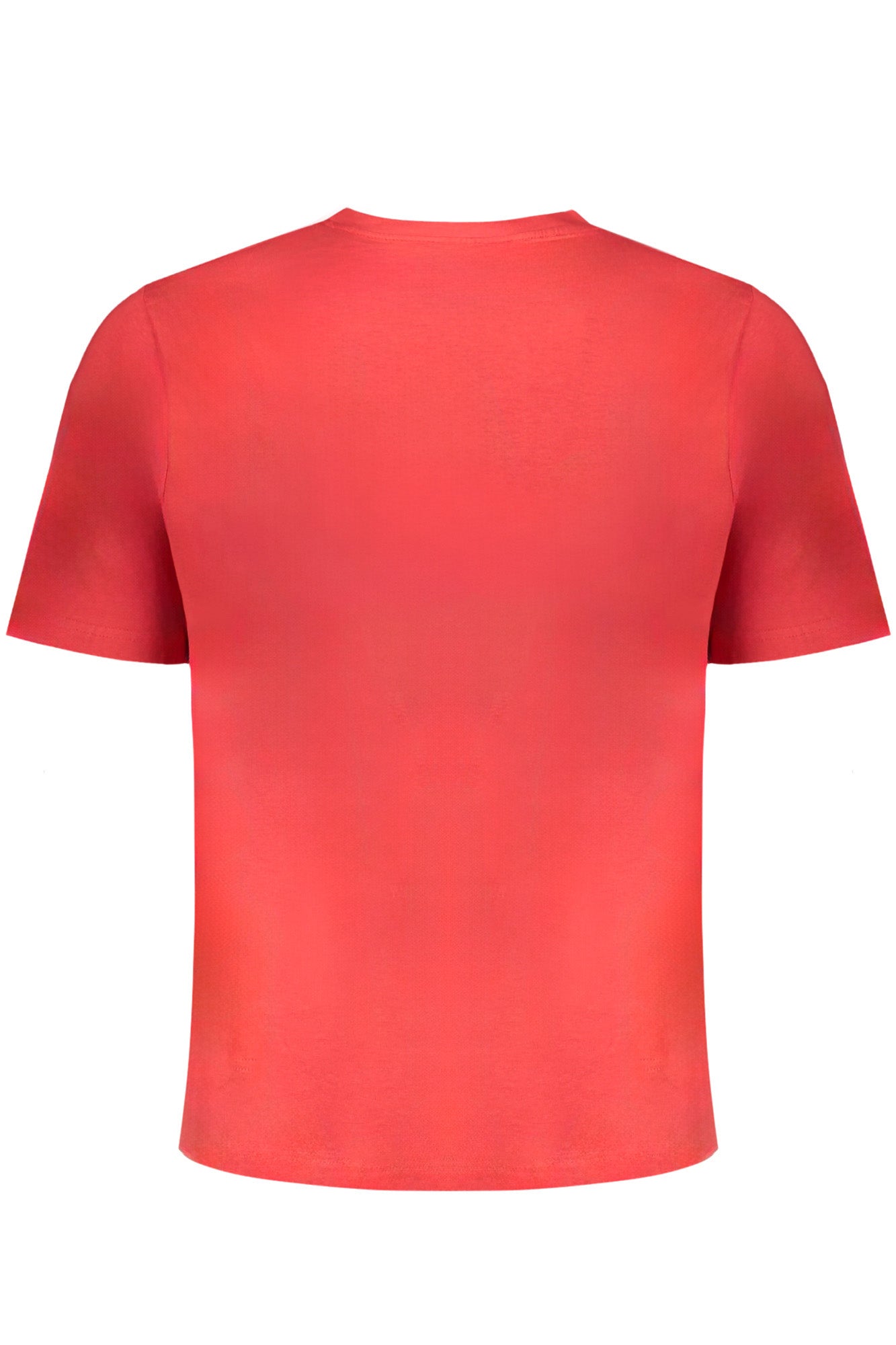 304J150_RO565 – Herren Slim Fit Kurzarm T-Shirt Rot mit Stickerei und Rundhals – Größe: S, XL, M – Farbe: Rosso