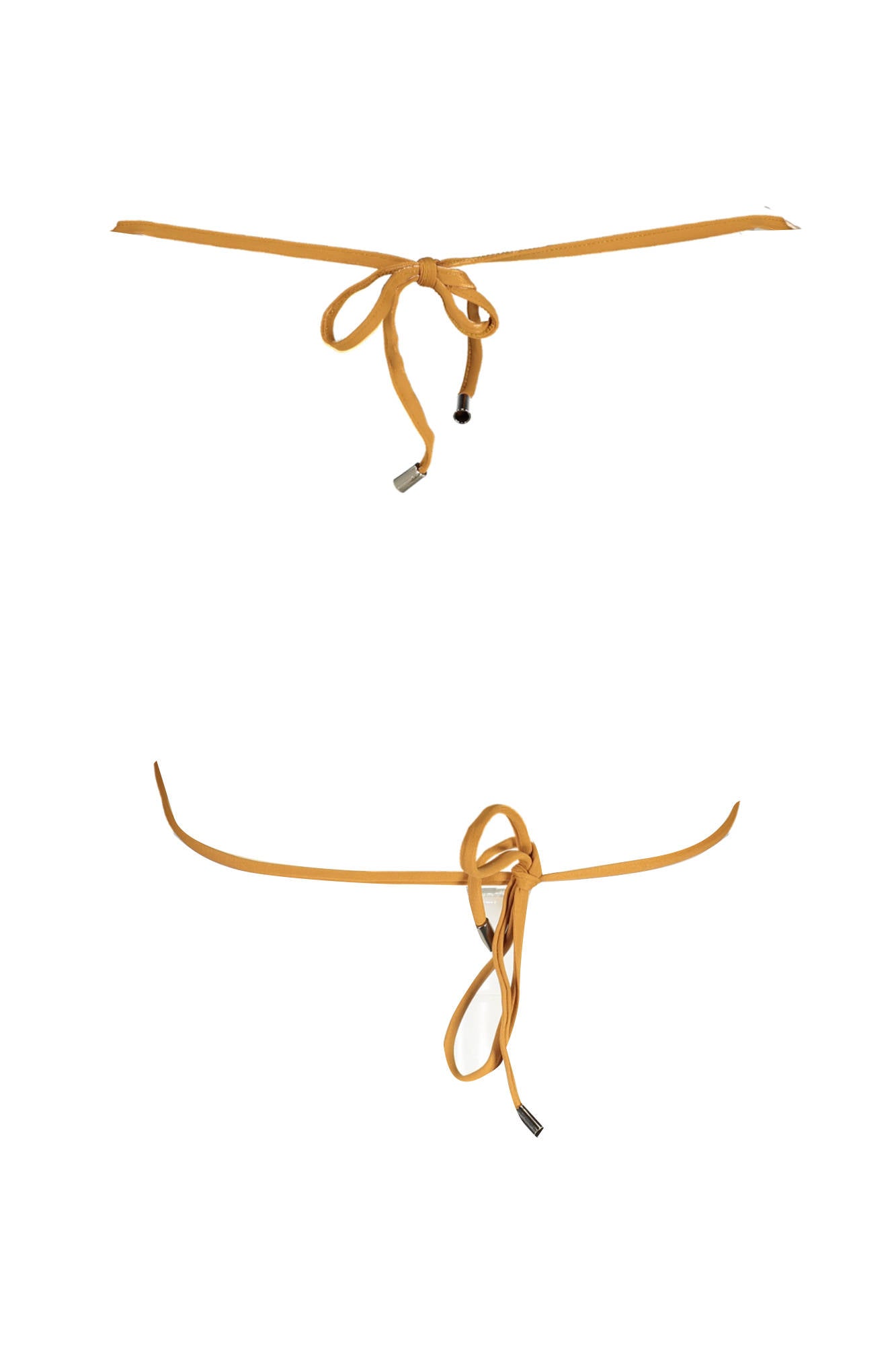 KL22WTP01_MARRONE_BROWN – Damen Bikini-Oberteil Braun - Gefüttert & Herausnehmbare Polsterung – Größe: XS, S – Farbe: Marrone