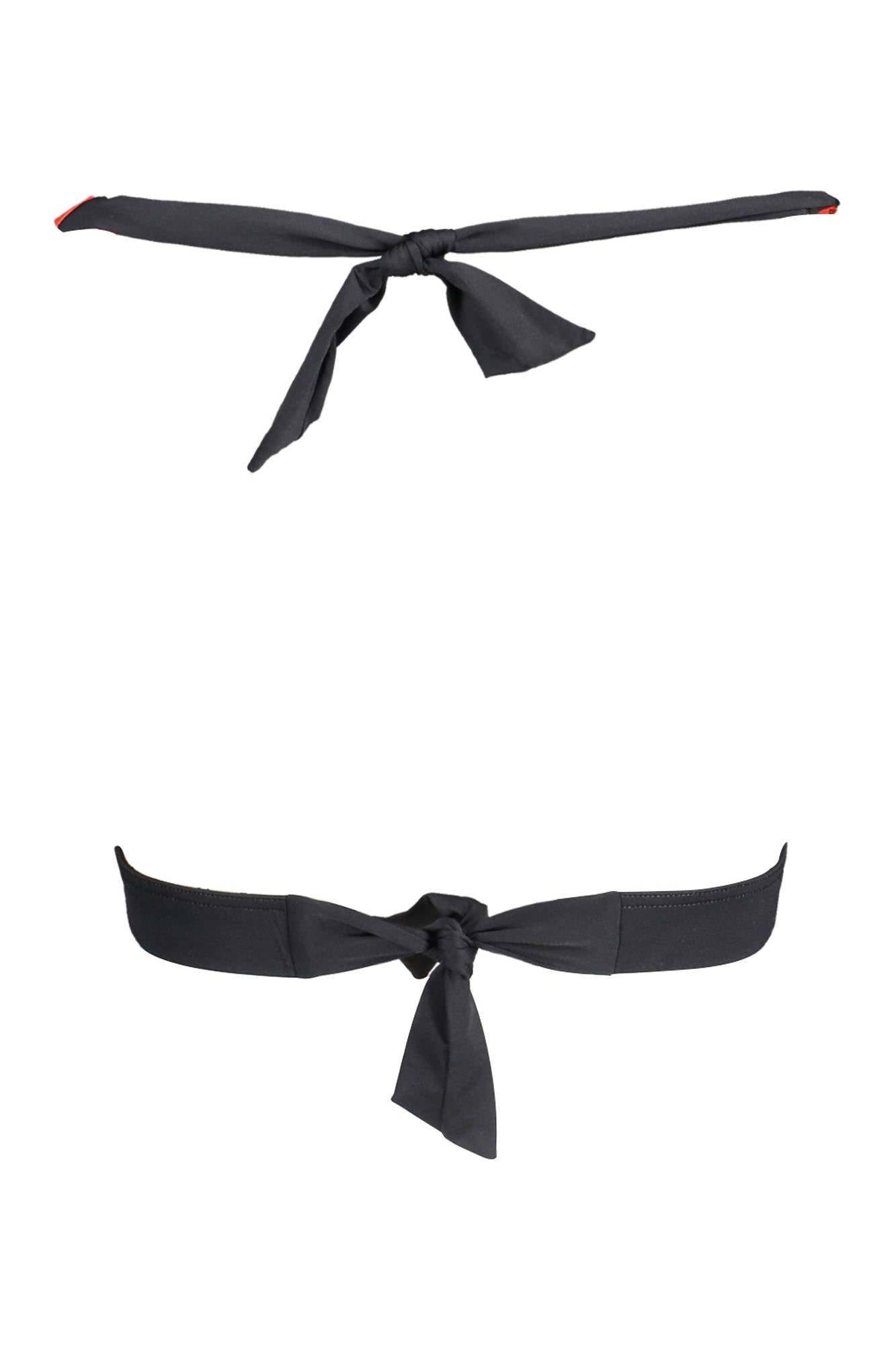 KL20WTP22_ROSSO_RED – Damen Rot Dreiecks-Bikini mit Kontrastdetails und Schnürverschluss – Größe: S – Farbe: Rosso