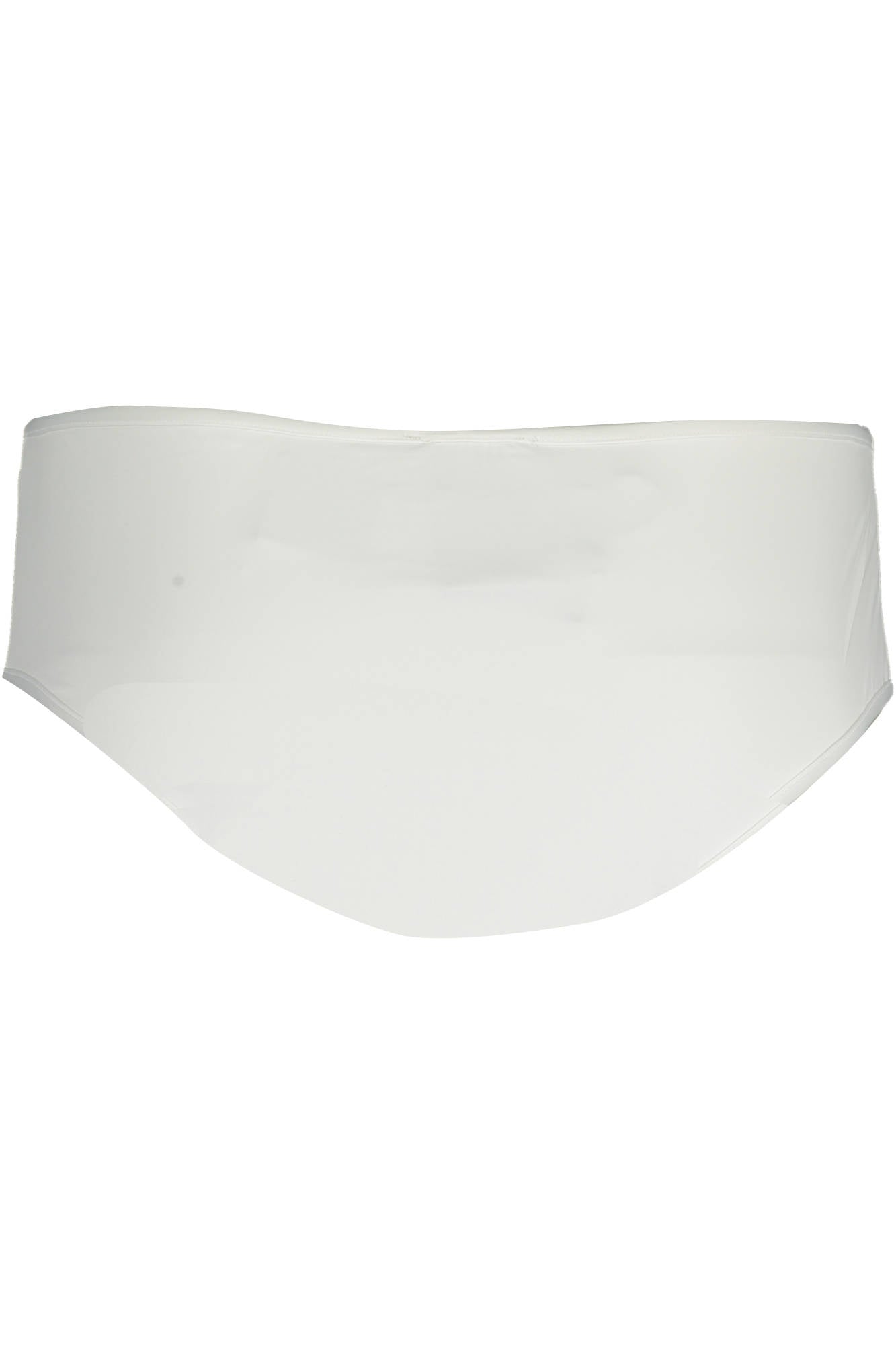 KL22WBT17_BIANCO_WHITE – Stilvolle Damen Bademode: Weiße Badehose mit Kontrastdetails – Größe: S – Farbe: Bianco