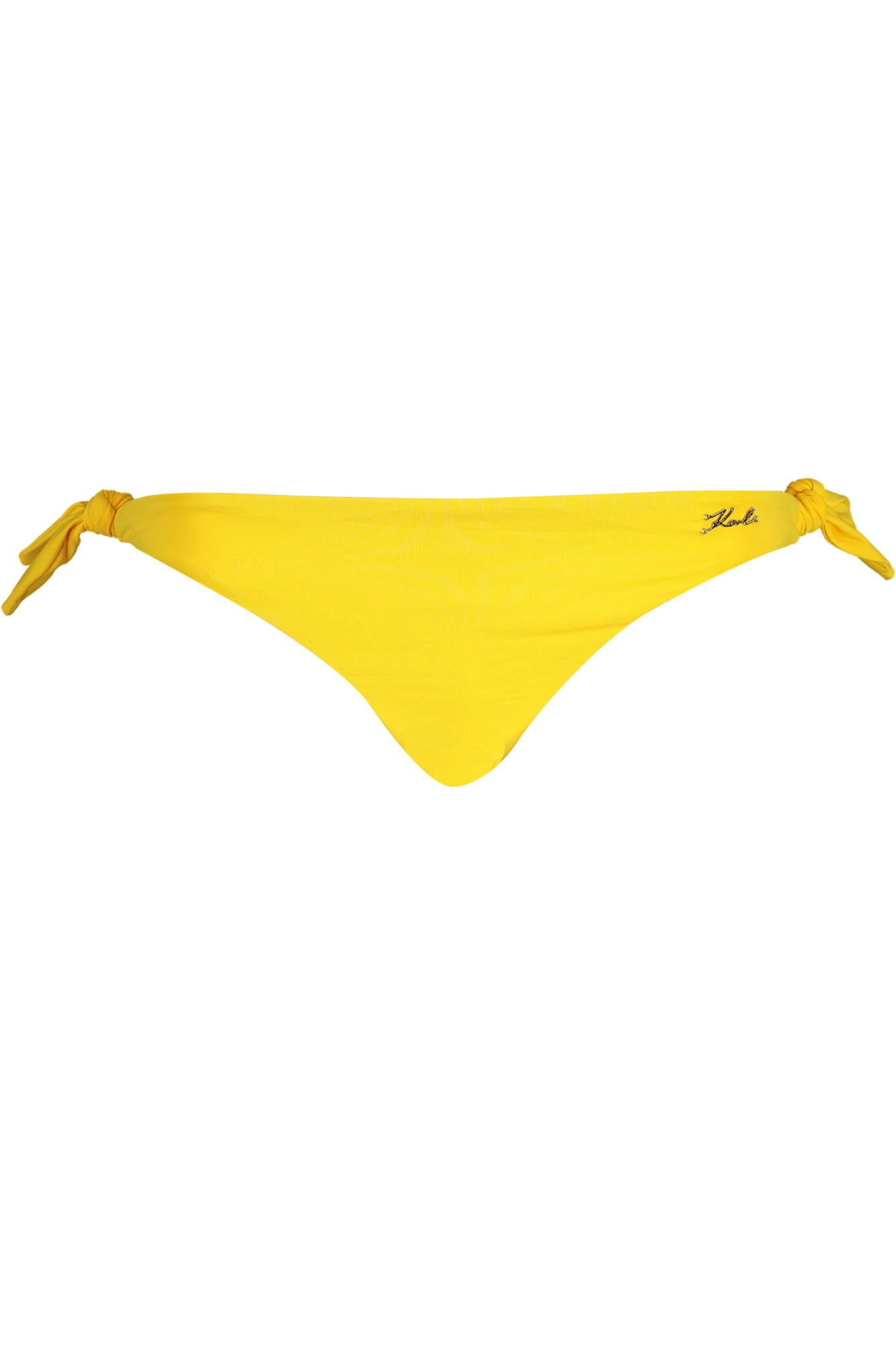 KL22WBT02_GIALLO_YELLOW – Damen Badehose Gelb: Stilvolle Bademode mit Applikationen – Größe: XS, L – Farbe: Giallo