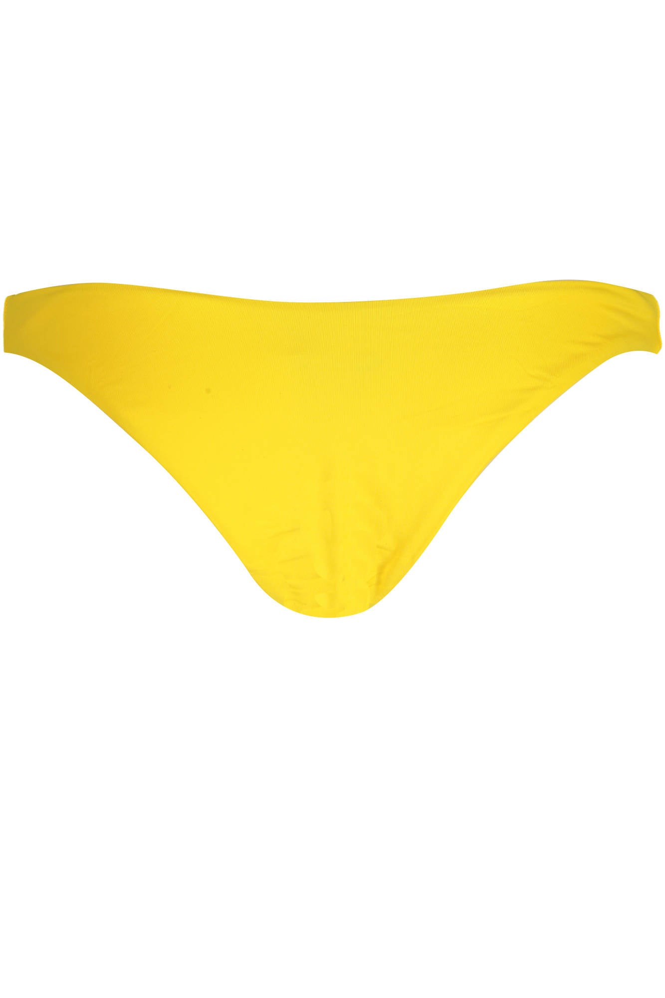 KL22WBT01_GIALLO_YELLOW – Gelbe Damen-Badehose mit Logo & Applikation – Gefütterter Komfort – Größe: S, M, L, XS – Farbe: Giallo