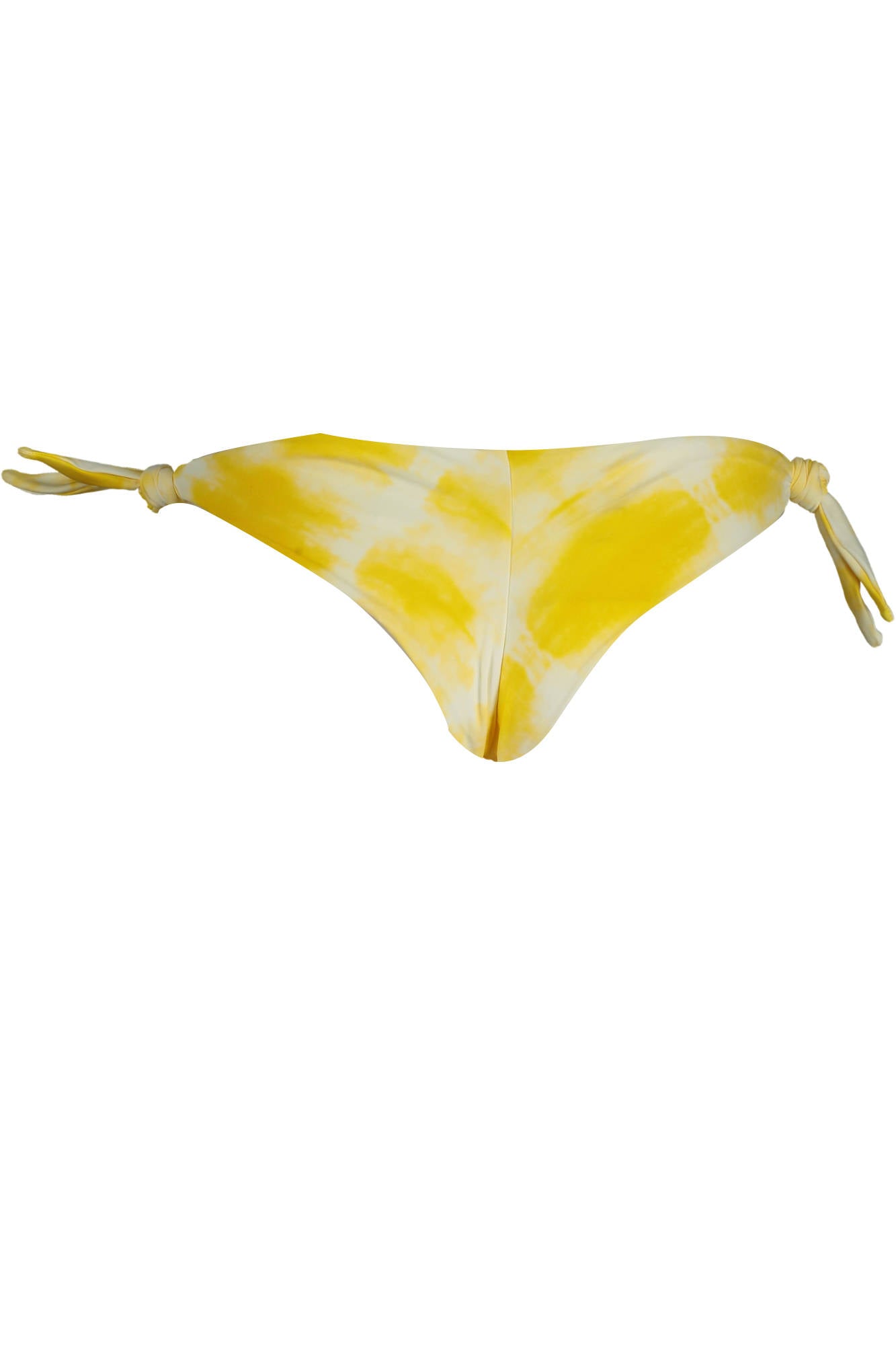 KL22WBT19_GIALLO_YELLOW – Damen Bademode in Gelb - Gefütterte Badehose mit Kontrastdetails – Größe: XS – Farbe: Giallo