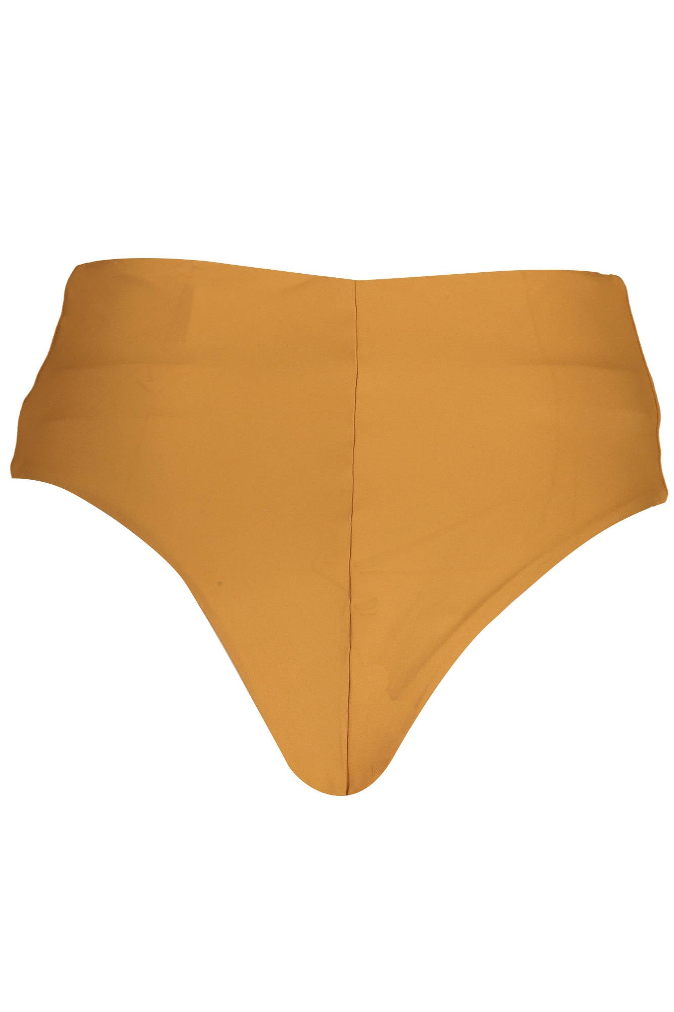 KL22WBT28_MARRONE_BROWN – Retro-Bikinihose Damen: Hohe Taille, Braun, Kontrastdetails – Größe: XS – Farbe: Marrone