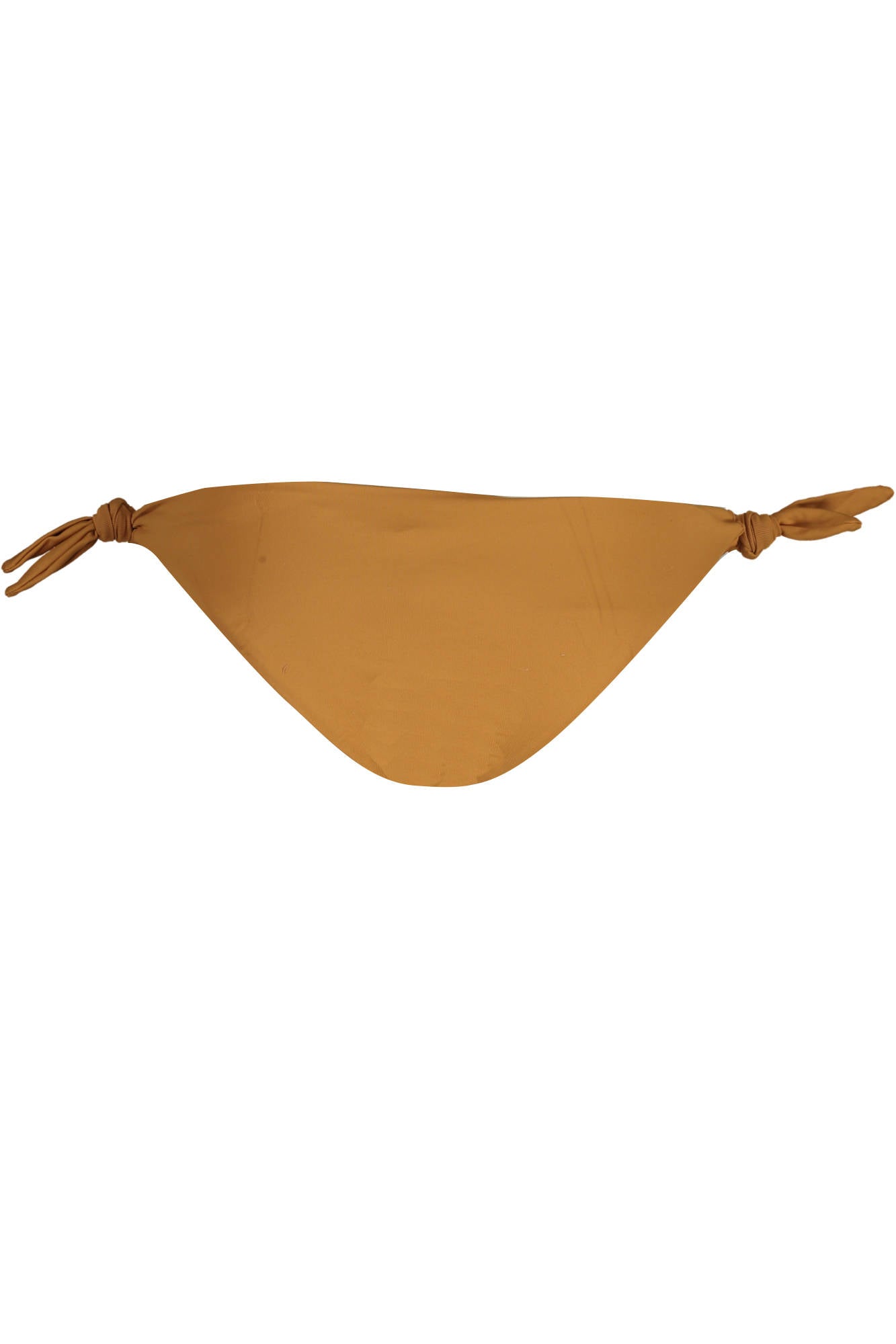 KL22WBT02_MARRONE_BROWN – Elegante Braune Damen Bikinihose mit Schnürung & Applikation – Größe: XS, S, M – Farbe: Marrone
