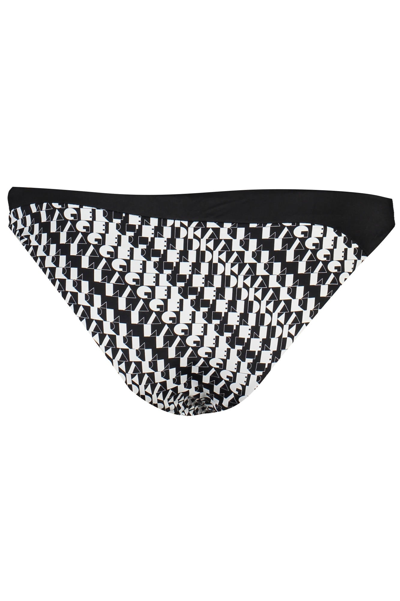 KL20WBT28_NERO_BLACK – Elegante Damen Badeshorts Schwarz mit Kontrastdetails und Logo – Größe: XS, S, M – Farbe: Nero