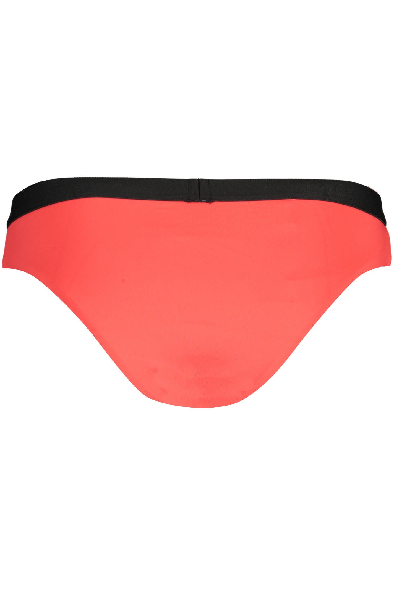 KL22WBT08_ROSSO_RED – Elegante rote Damen Badehose mit Kontrastdetails - Trendy Strandmode – Größe: S – Farbe: Rosso