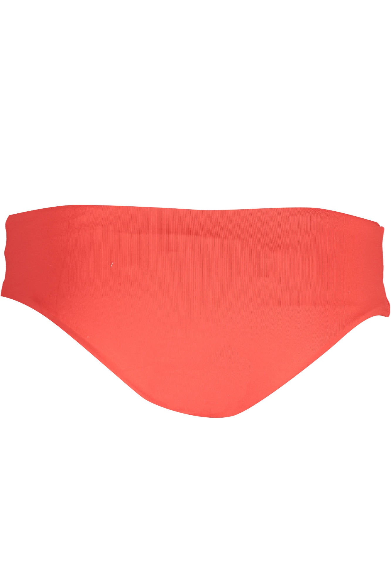 KL22WBT04_ROSSO_RED – Elegantes rotes Damen-Badeunterteil mit Applikation und Logo – Größe: XS, S, M, L – Farbe: Rosso