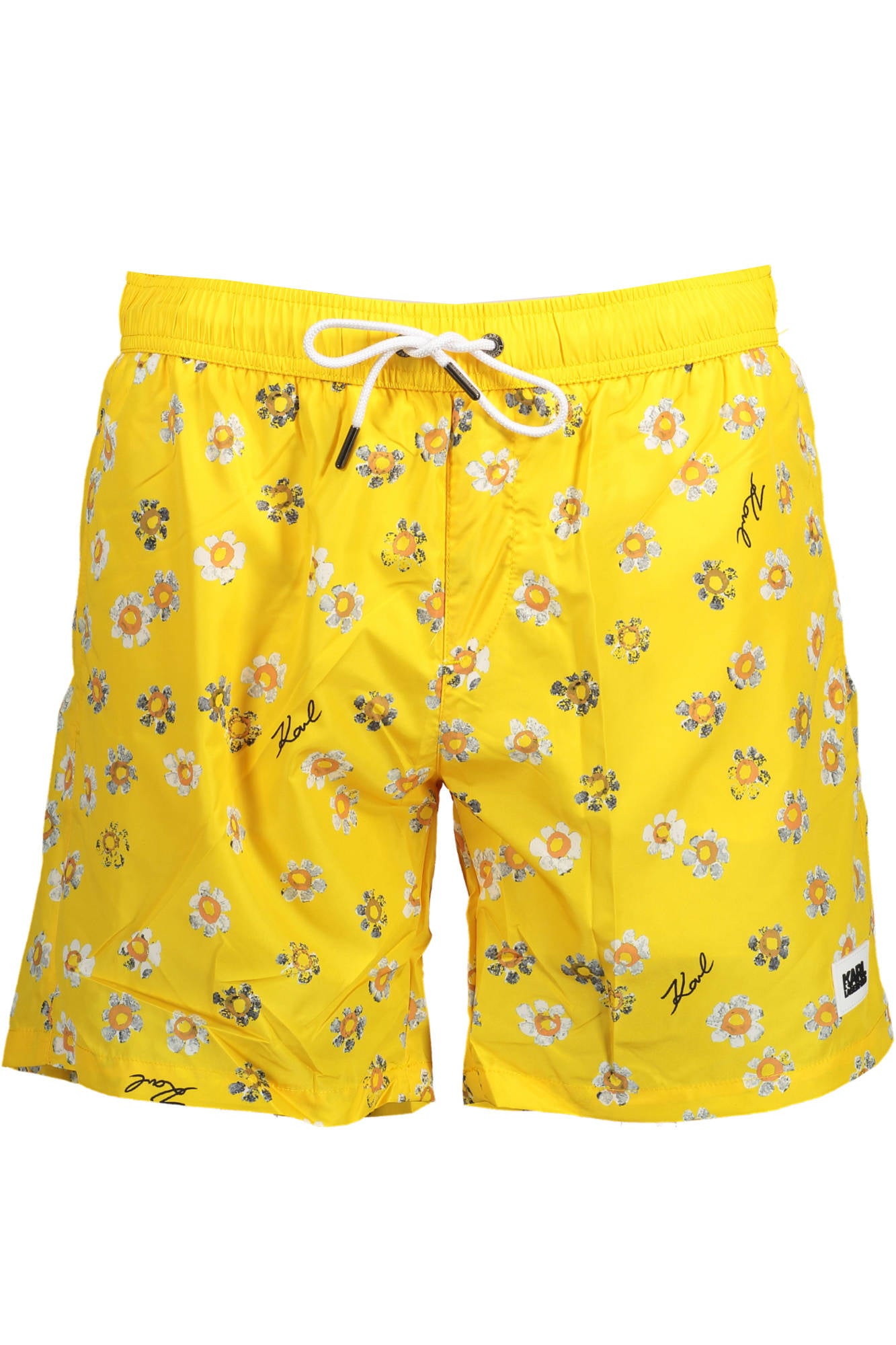 KL22MBM07_GIALLO_YELLOW – Stylische Herren-Badehose in Gelb – Nachhaltige Materialien & Komfort – Größe: S, M, L – Farbe: Giallo