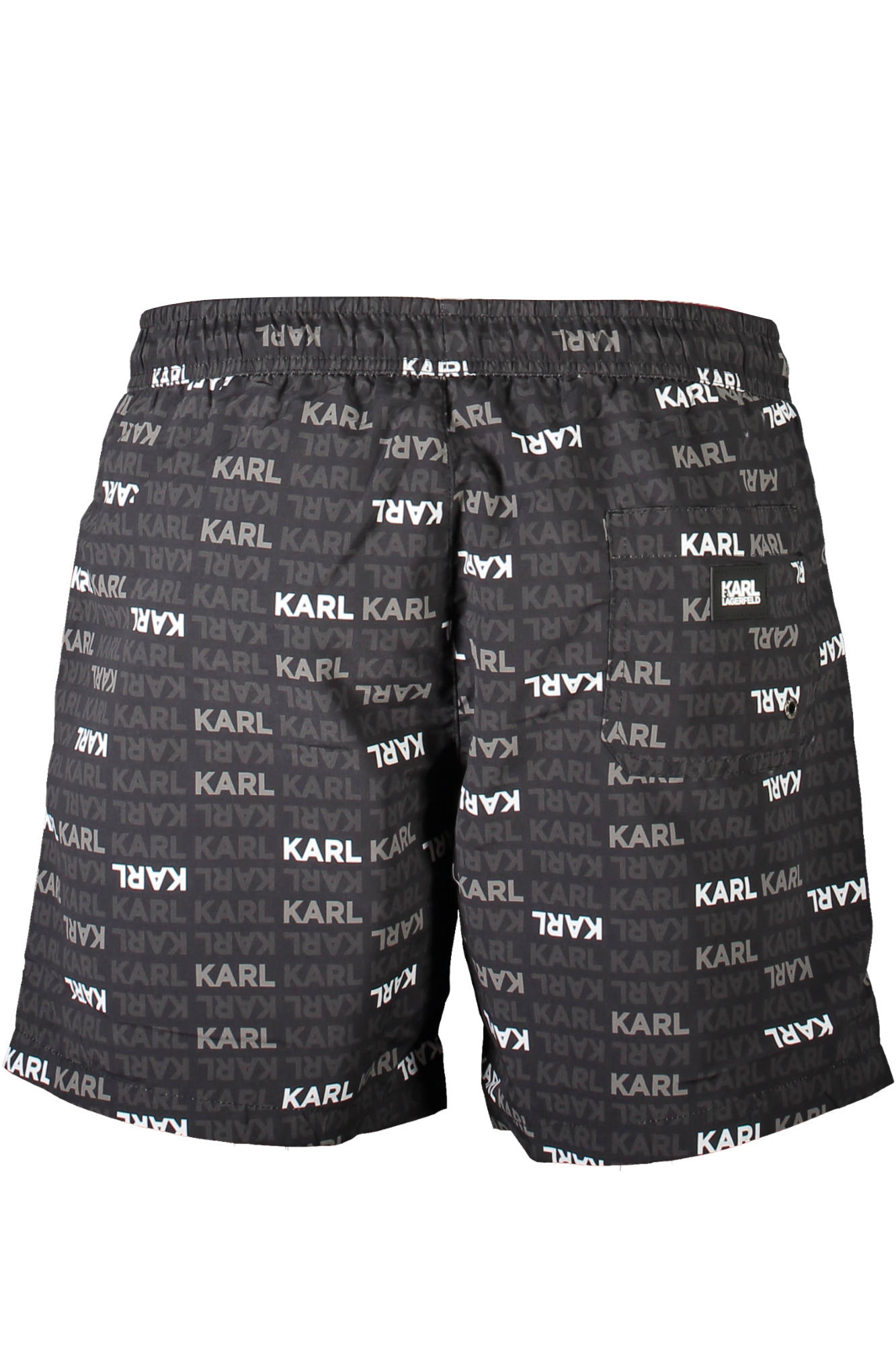KL21MBM06_NERO_BLACK – Elegante Herren Bade-Boxershorts in Schwarz mit Kontrastdetails – Größe: S, M – Farbe: Nero