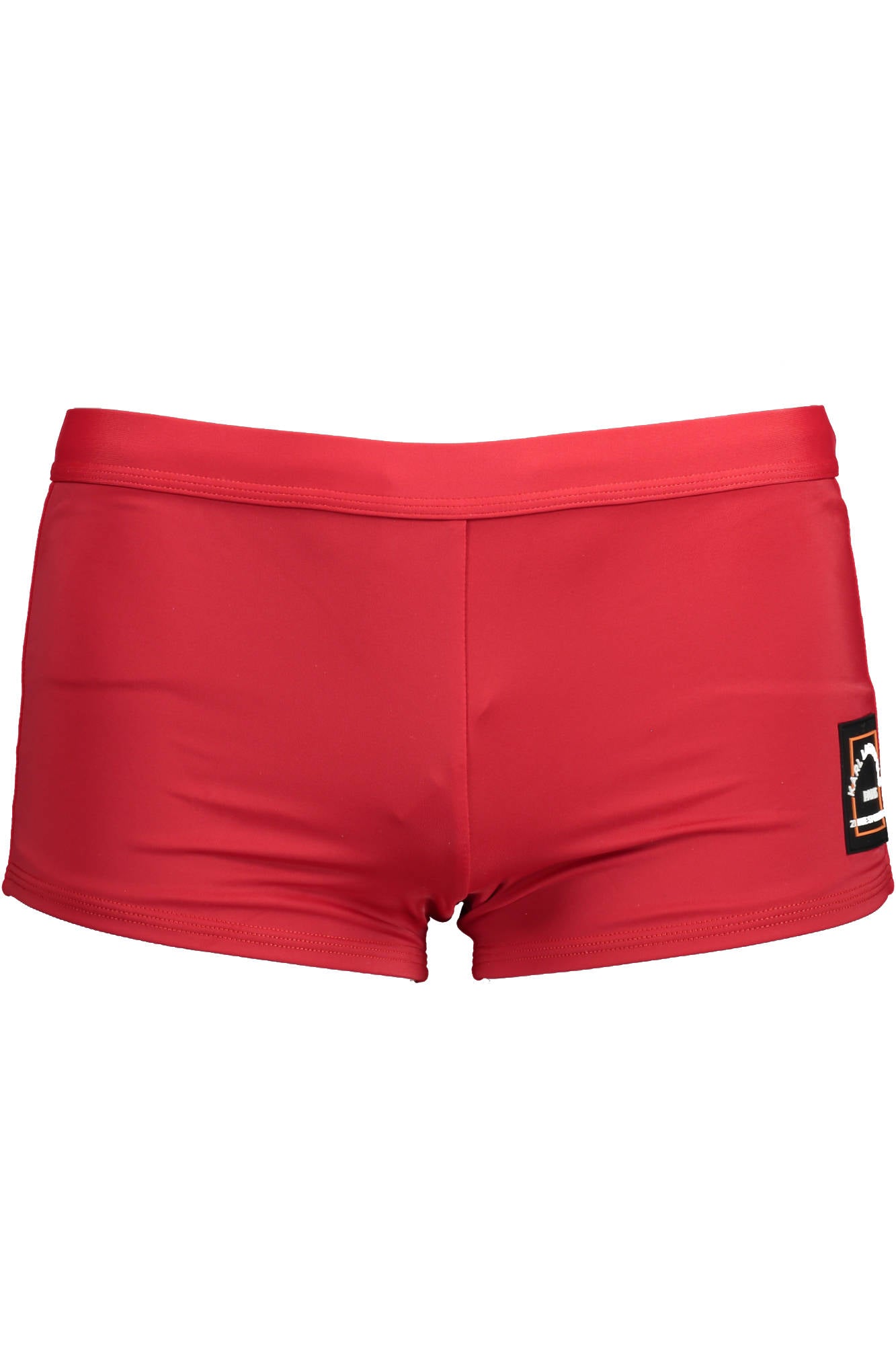 KL22MTR01_ROSSO_RED – Trendige rote Herren-Badehose mit Logo & Kordelzug. Perfekt für den Strand! – Größe: S – Farbe: Rosso