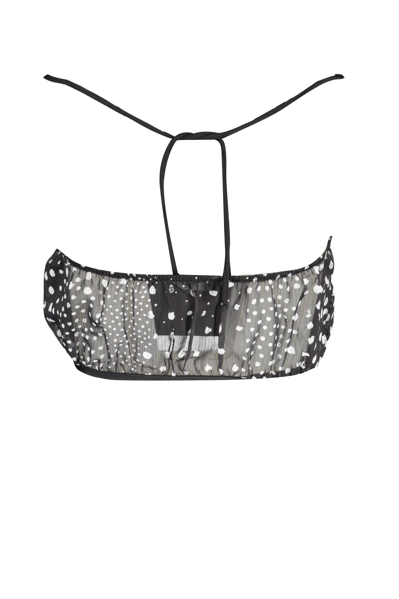 KL22WCU08_NERO_BLACK – Ärmelloses schwarzes Damen Strandshirt mit Kontrast und Druck – Größe: S – Farbe: Nero