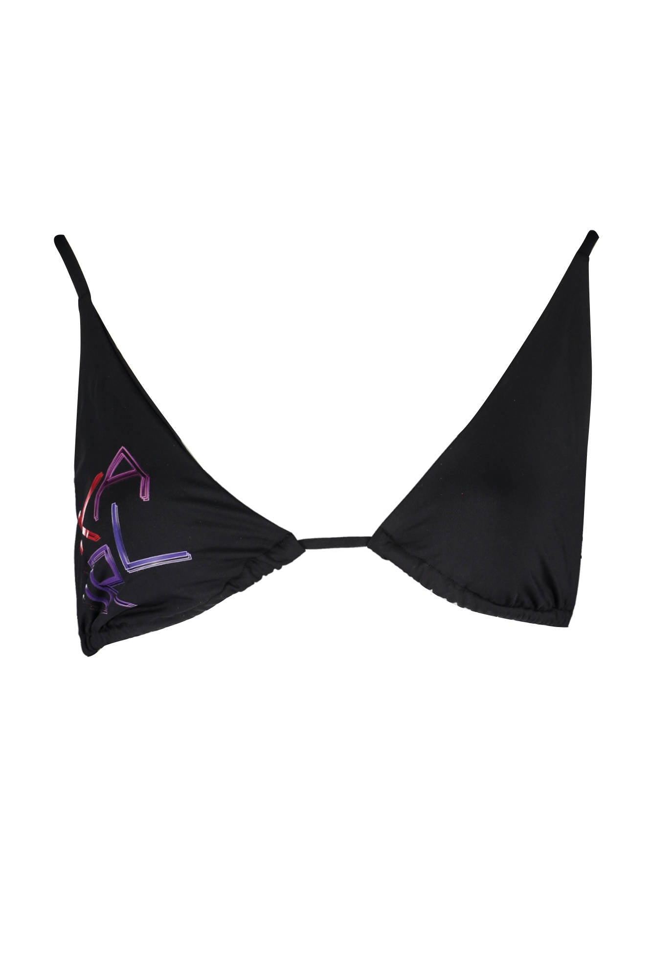 KL21WTP09_NERO_BLACK – Elegantes Damen Bikini Oberteil in Schwarz mit Kontrastdetails & Logo – Größe: XS – Farbe: Nero