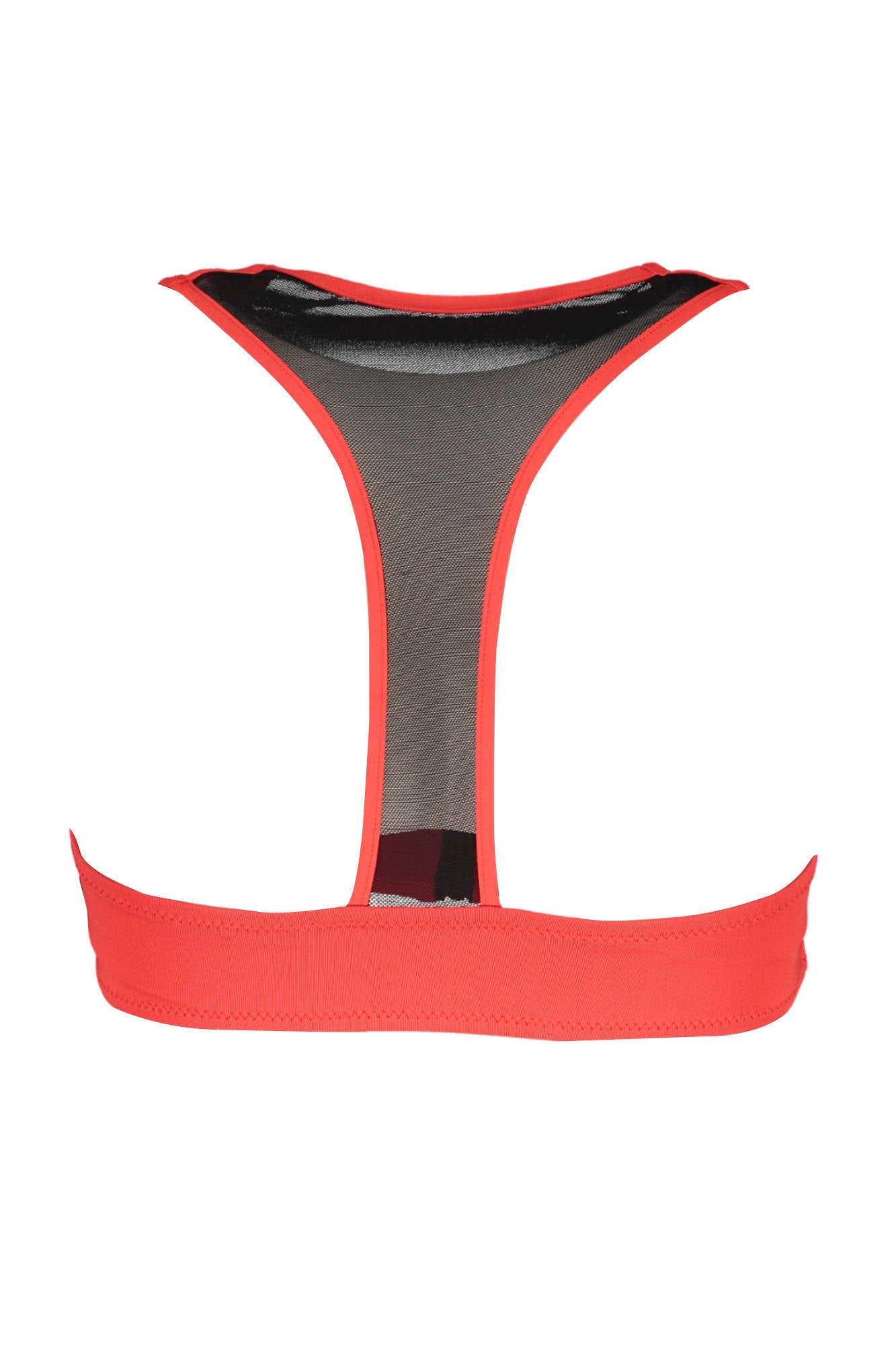 KL21WTP23_ROSSO_RED – Damen Rotes Sportoberteil mit Reißverschluss & Kontrastdetails – Größe: XS – Farbe: Rosso