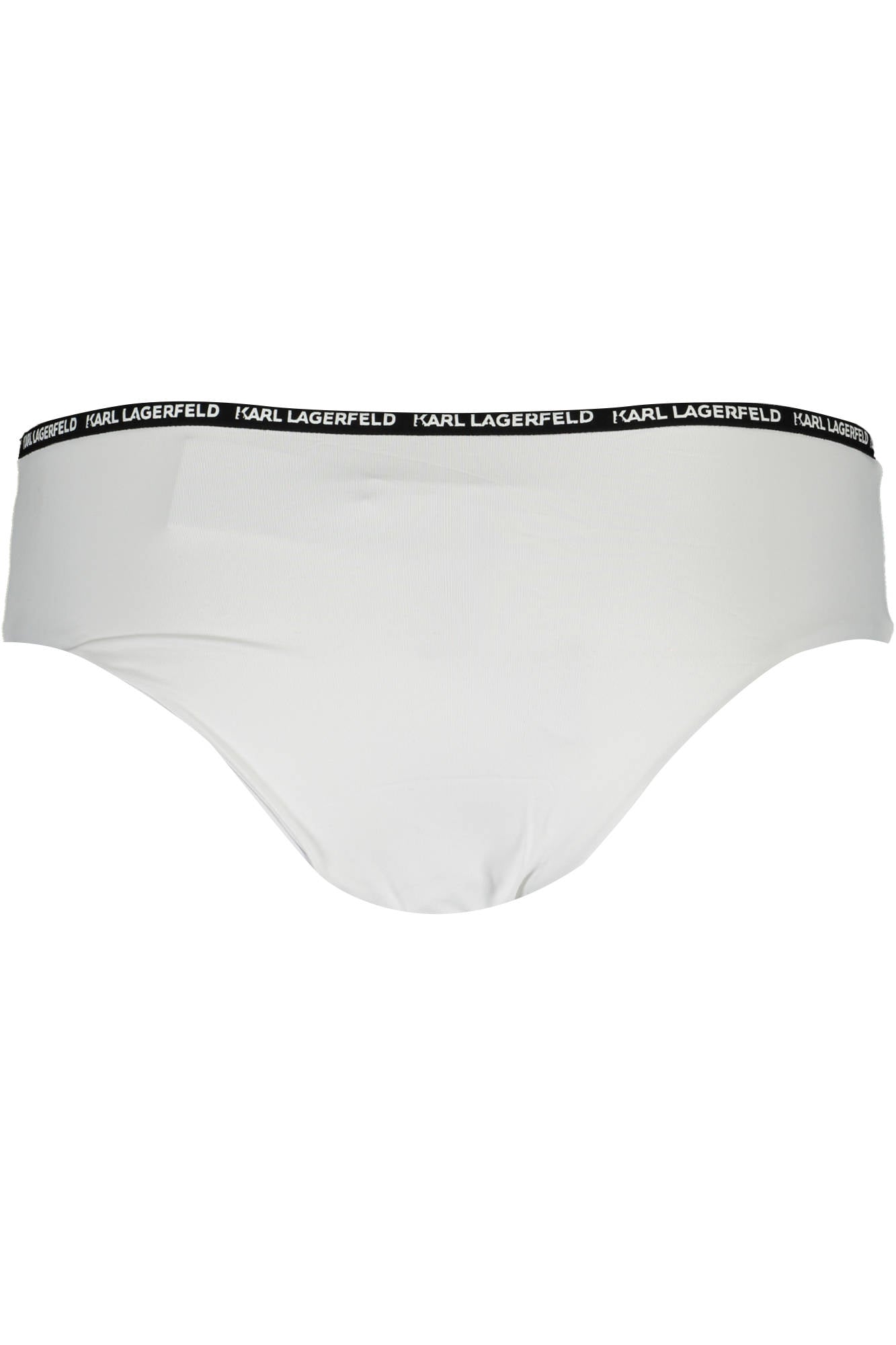 KL21WBT02_BIANCO_WHITE – Elegantes Damen-Badehosen-Unterteil in Weiß mit Kontrastdetails – Größe: XS, M – Farbe: Bianco