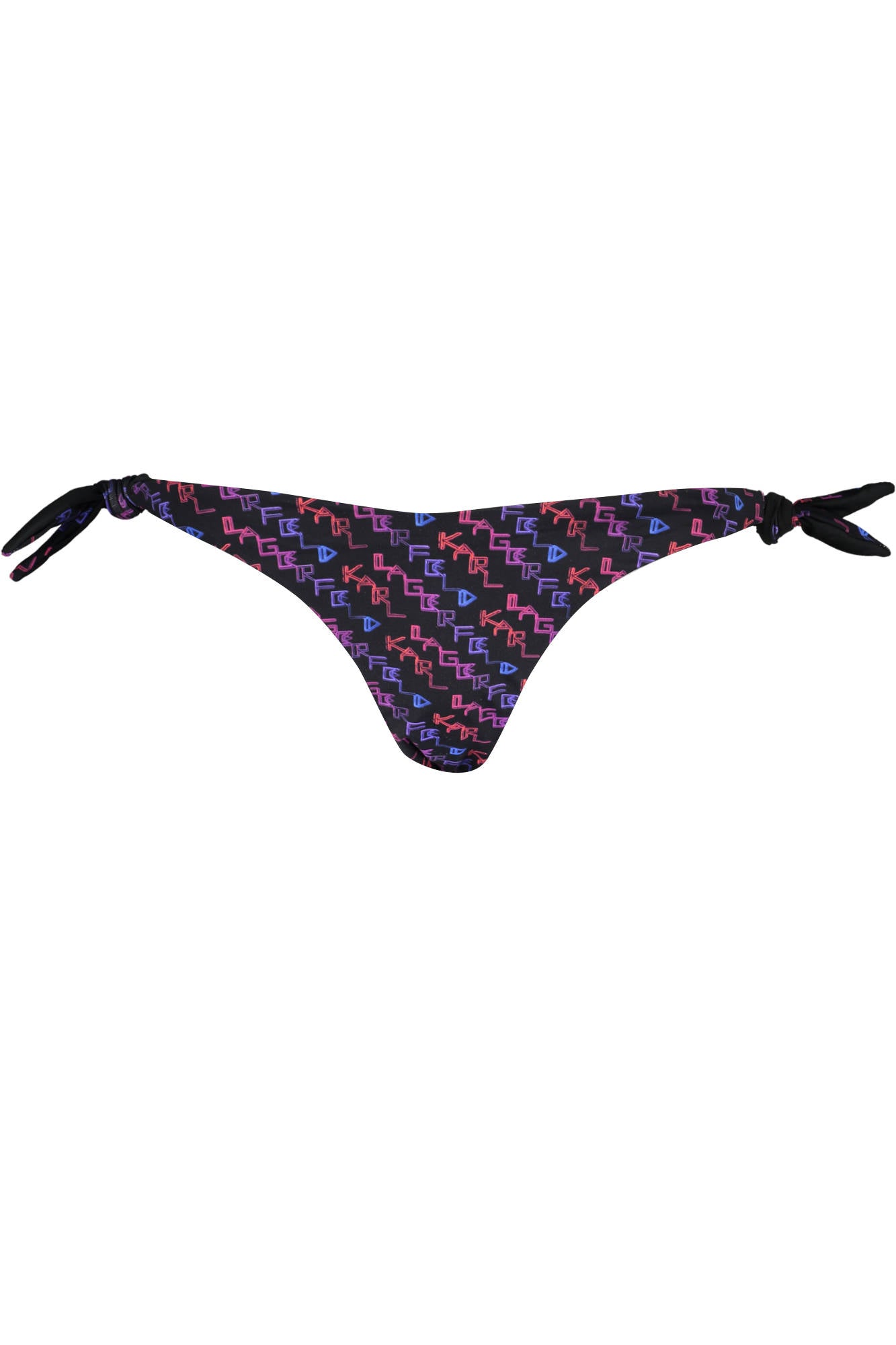 KL21WBT19_NERO_BLACK – Badehose Damen Schwarz - Gefüttert mit Schnürverschluss und Logo-Druck – Größe: M – Farbe: Nero