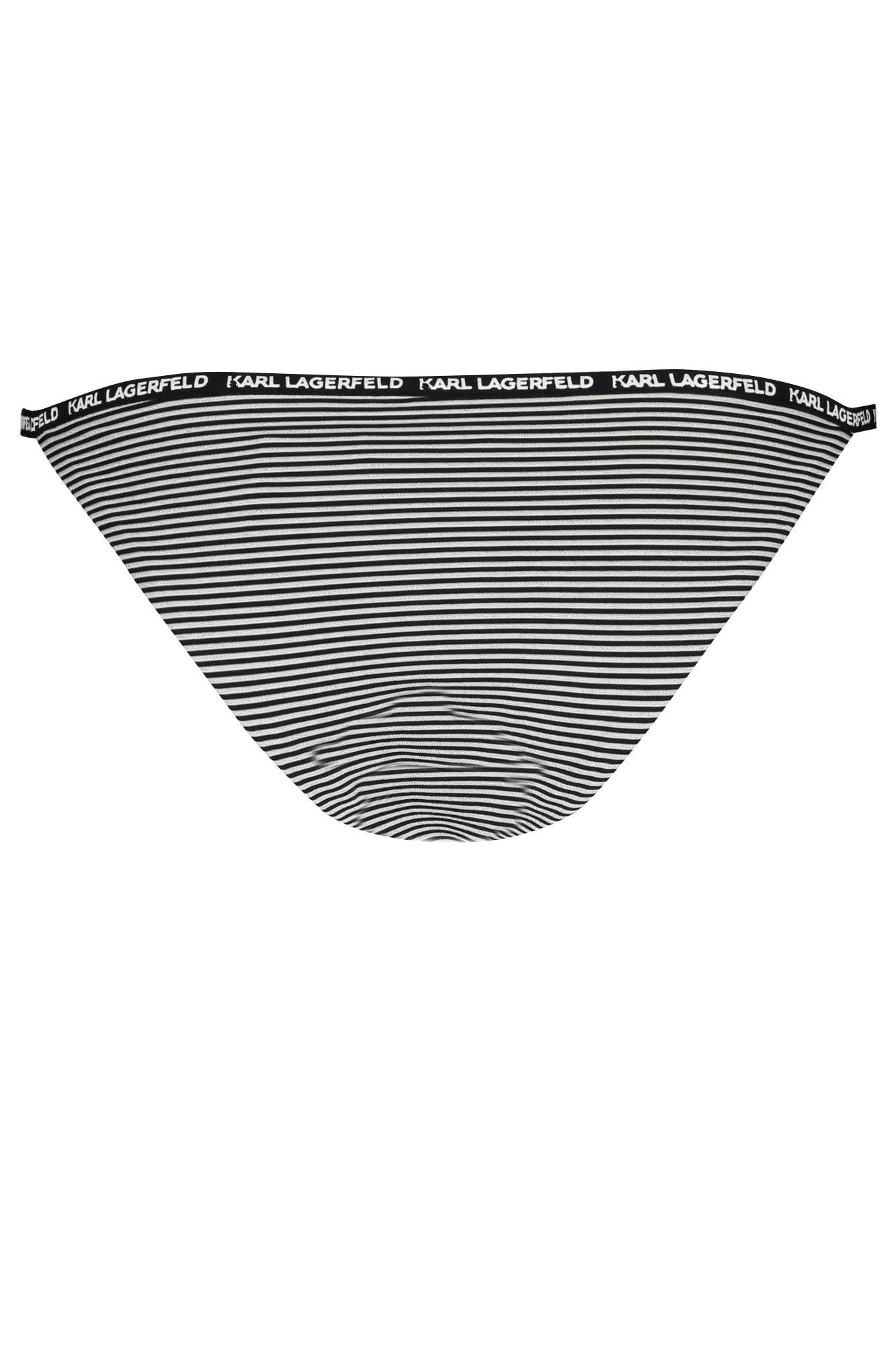 KL21WBT03_NERO_ONLY-ONE-C – Elegante Damen Badehose in Schwarz mit Kontrastdetails und Logo. – Größe: XS – Farbe: Nero