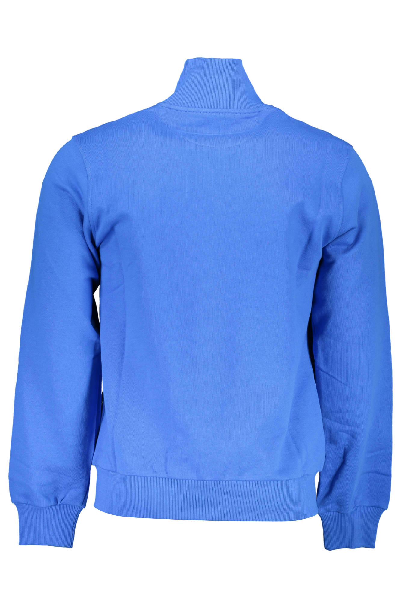 XMF005-FP059_BLU_07165 – Herren-Sweatshirt mit Reißverschluss & Stickerei – Blau, Langarm – Größe: M, L, XL – Farbe: Blu