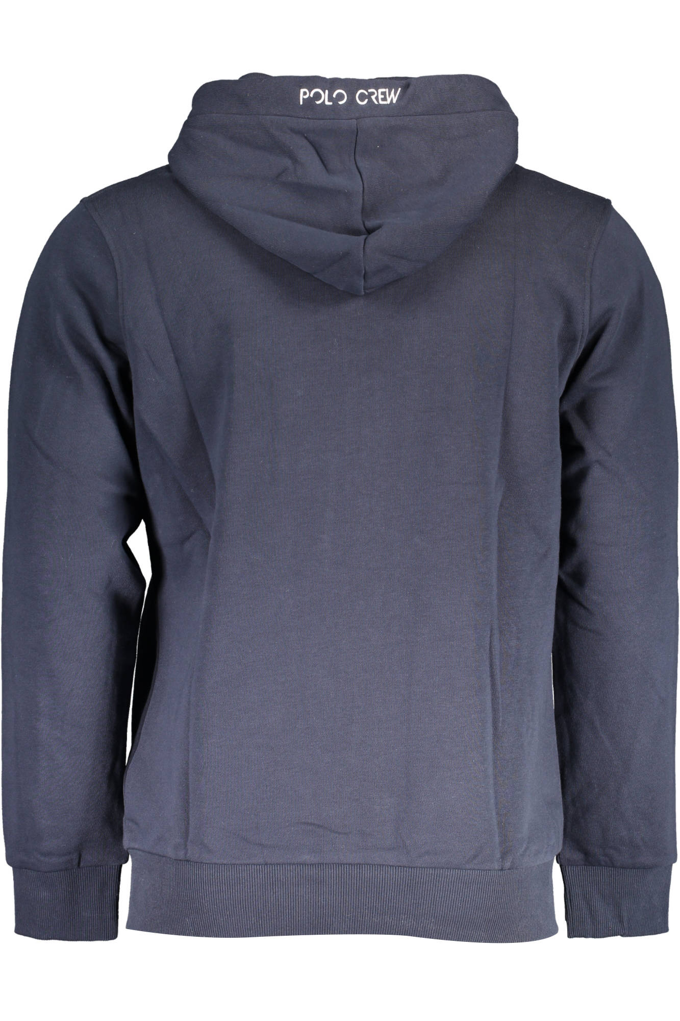 XMF003-FP548_BLU_07017 – Herren-Sweatshirt Blau: Langarm, Reißverschluss, Stickerei, Taschen – Größe: L, XL, S, M, 3XL – Farbe: Blu
