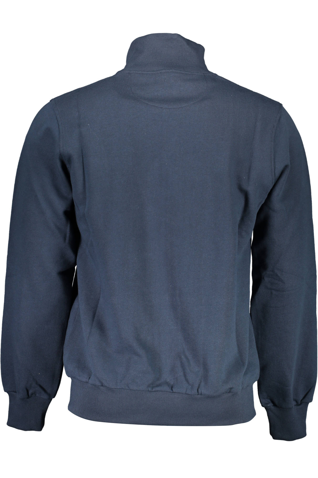 XMF005-FP059_BLU_07017 – Herren Sweatshirt Blau: Fleece, Reißverschluss, Taschen & Stickerei – Größe: M, XL, L – Farbe: Blu