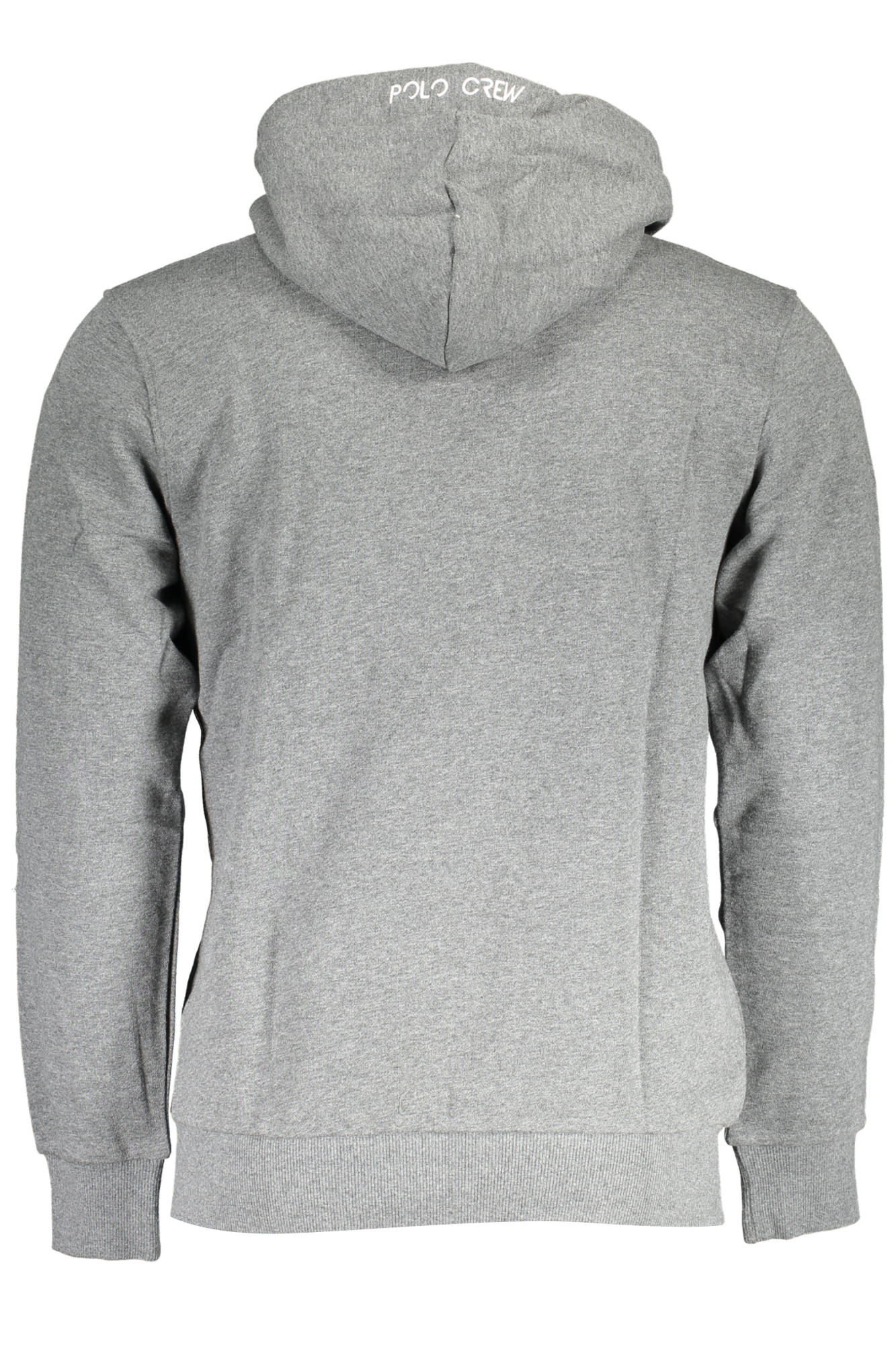 XMF003-FP548_GRIGIO_01049 – Graues Sweatshirt für Herren mit Reißverschluss & Stickerei-Details – Größe: L, XL, 2XL, 3XL, S, M – Farbe: Grigio