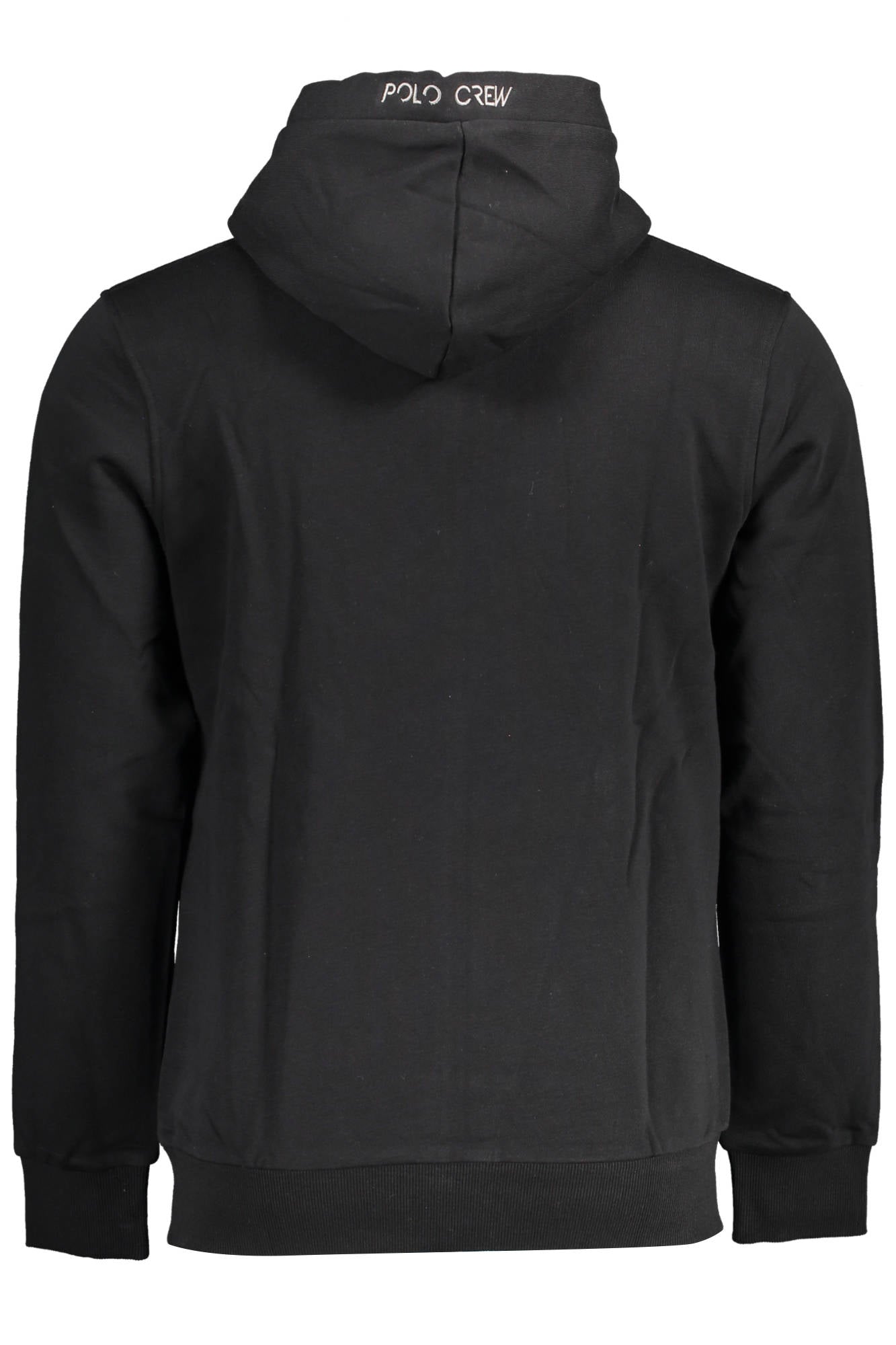 XMF003-FP548_NERO_09999 – Herren-Sweatshirt mit Kapuze, Reißverschluss & Stickerei - Schwarz – Größe: XL, S, M, L, 2XL – Farbe: Nero