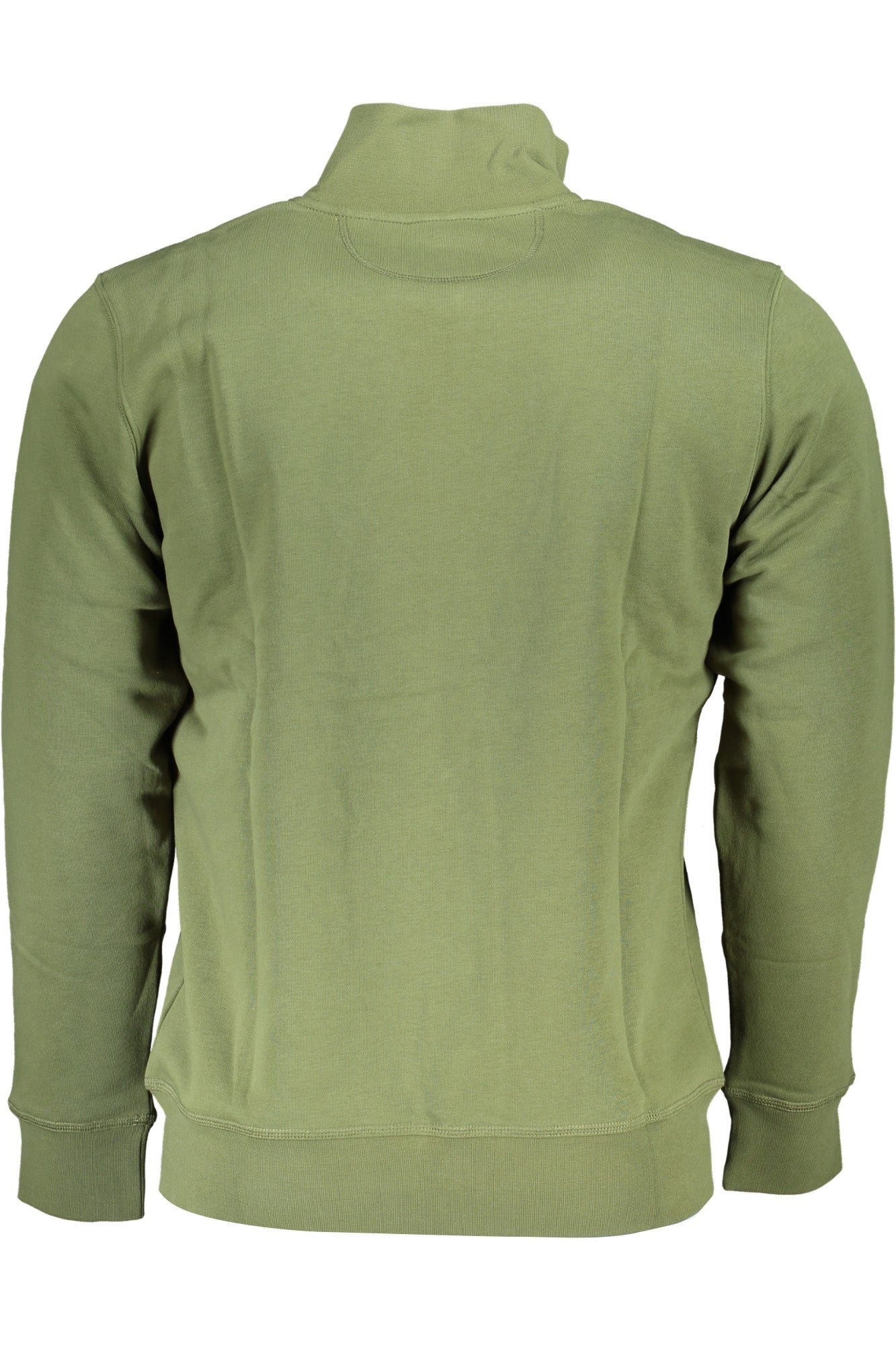 WMF006FP548_VE03067 – Herren-Sweatshirt Grün Regular Fit mit Reißverschluss und Stickerei – Größe: 2XL, M – Farbe: Verde