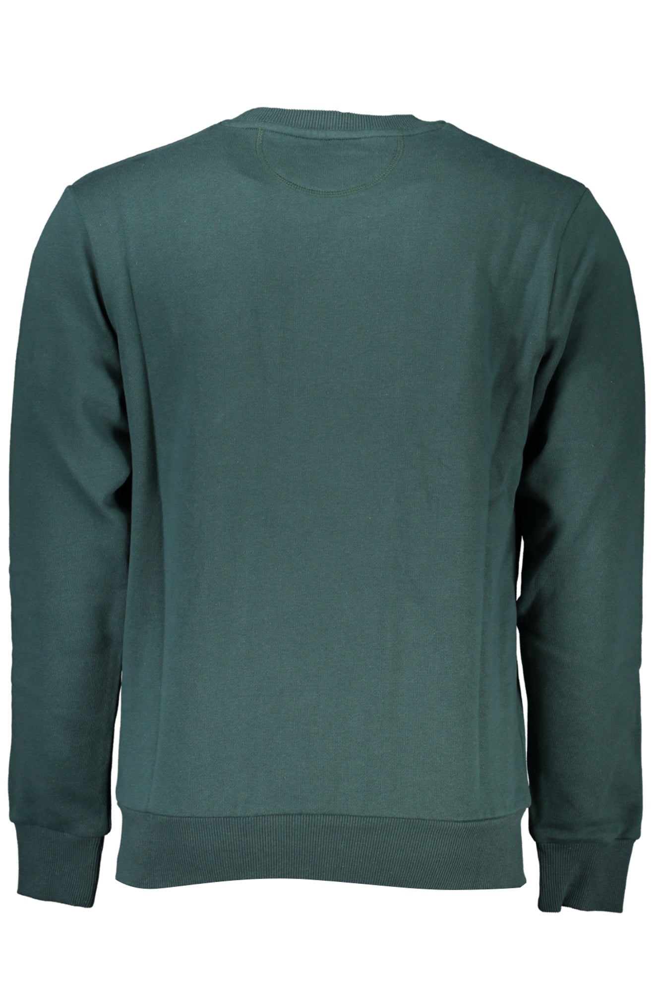 XMF011FP564_VE03132 – Herren Langarm-Sweatshirt Grün - Gefüttert mit Stickerei & Logo – Größe: S, M, L, XL, 2XL, 3XL – Farbe: Verde