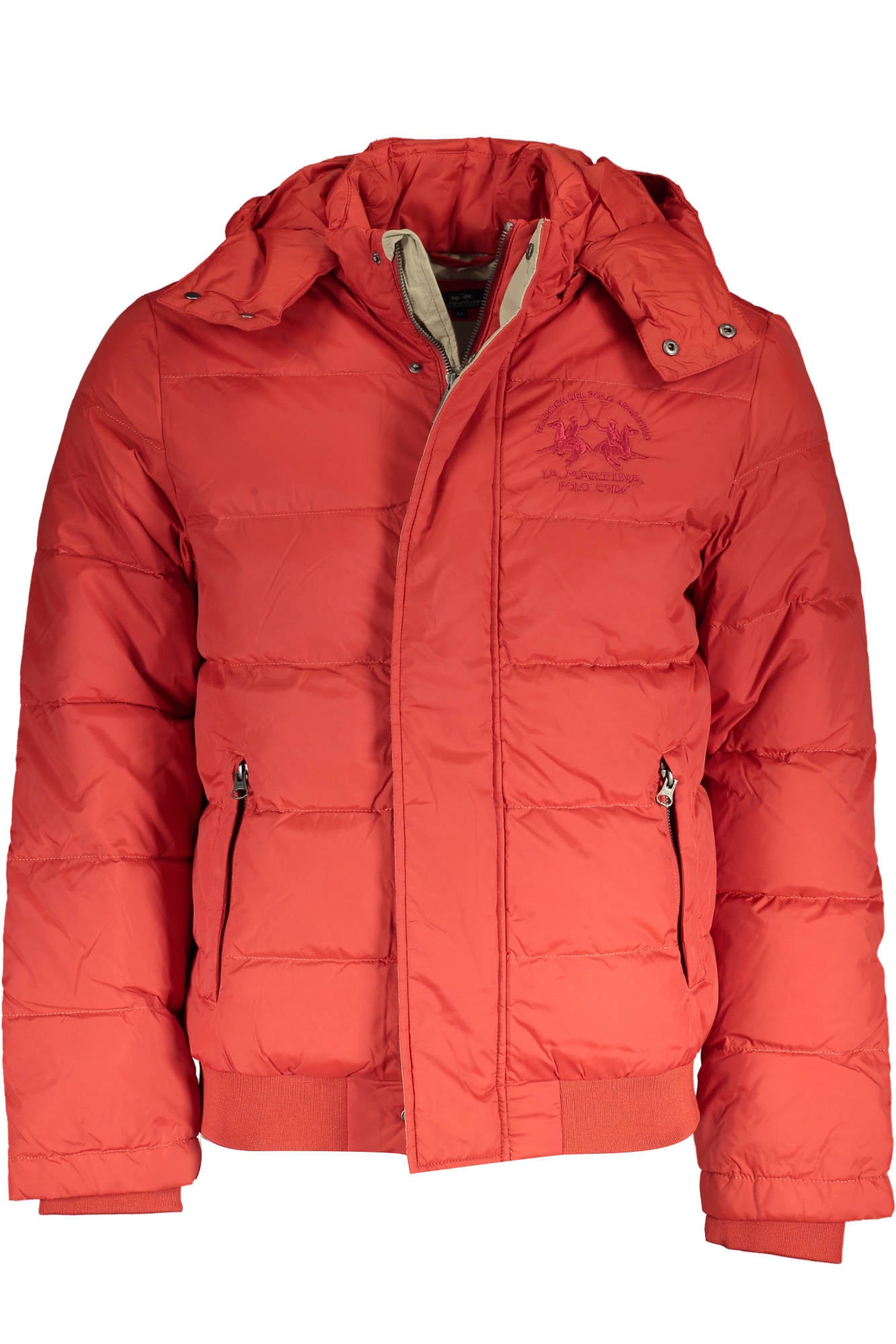 XMO009-PA110_ARANCIO_06053 – Herrenjacke Orange: Abnehmbare Kapuze, Stickerei & Mehr Taschen – Größe: S, M, L, XL, 2XL – Farbe: Arancione