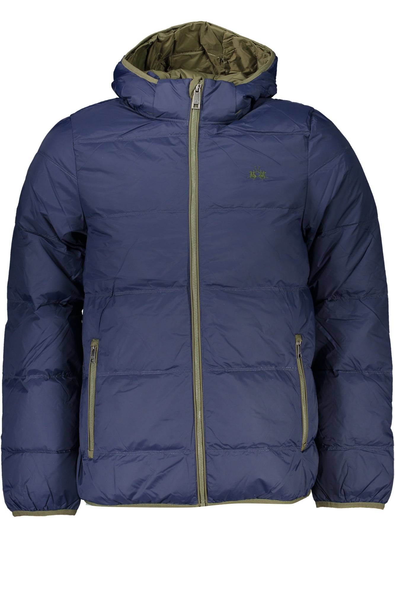 WMO010PA012_BL07017 – Herrenjacke Blau mit Kapuze & Taschen - Leicht & Praktisch für Reisen – Größe: S, M, L, XL, 2XL, 3XL – Farbe: Blu