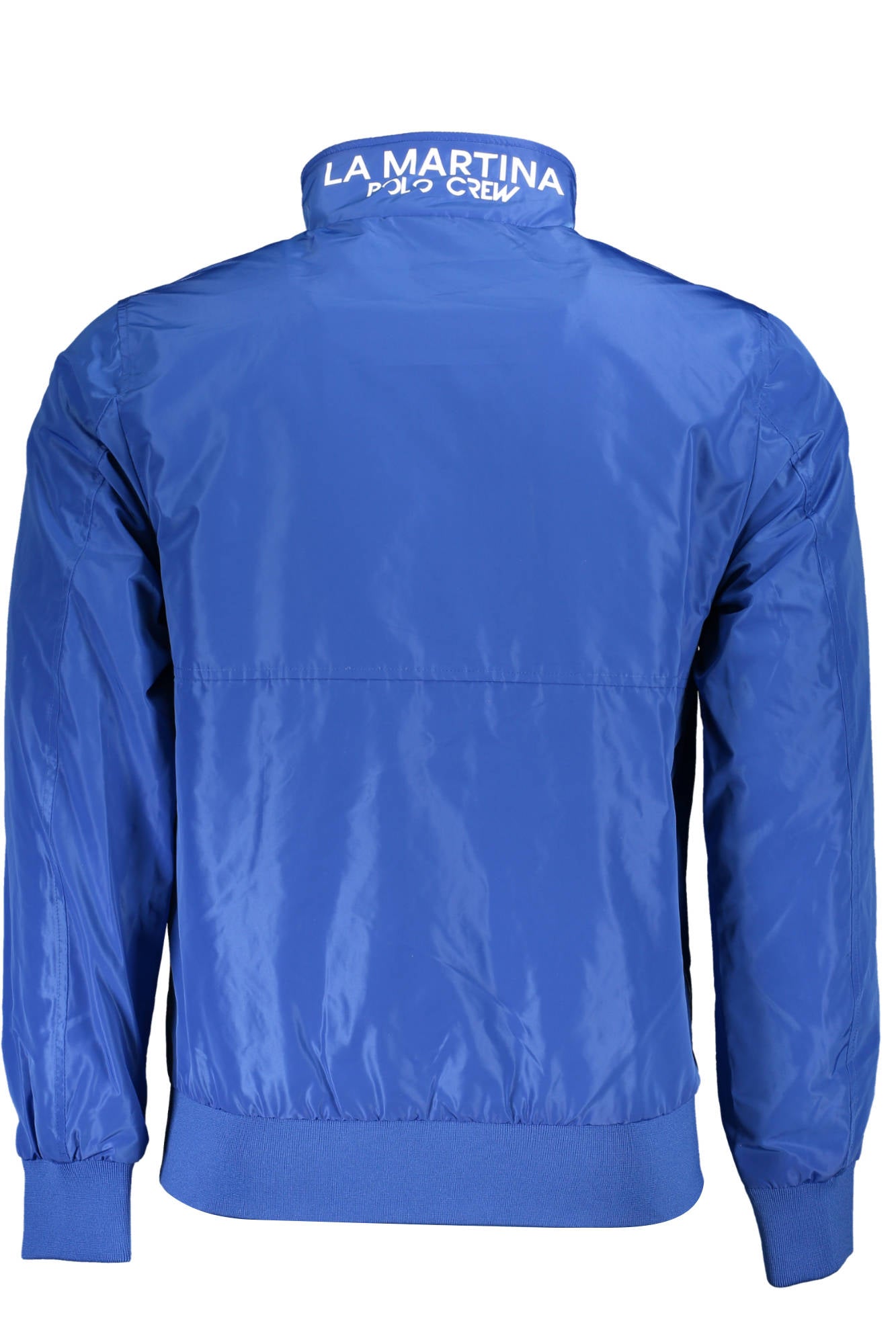 XMO302-PA004_BLU_07105 – Herrenjacke Blau: Stilvolle Langarmjacke mit Stickerei & Reißverschluss – Größe: S, M, L, XL, 2XL, 3XL – Farbe: Blu