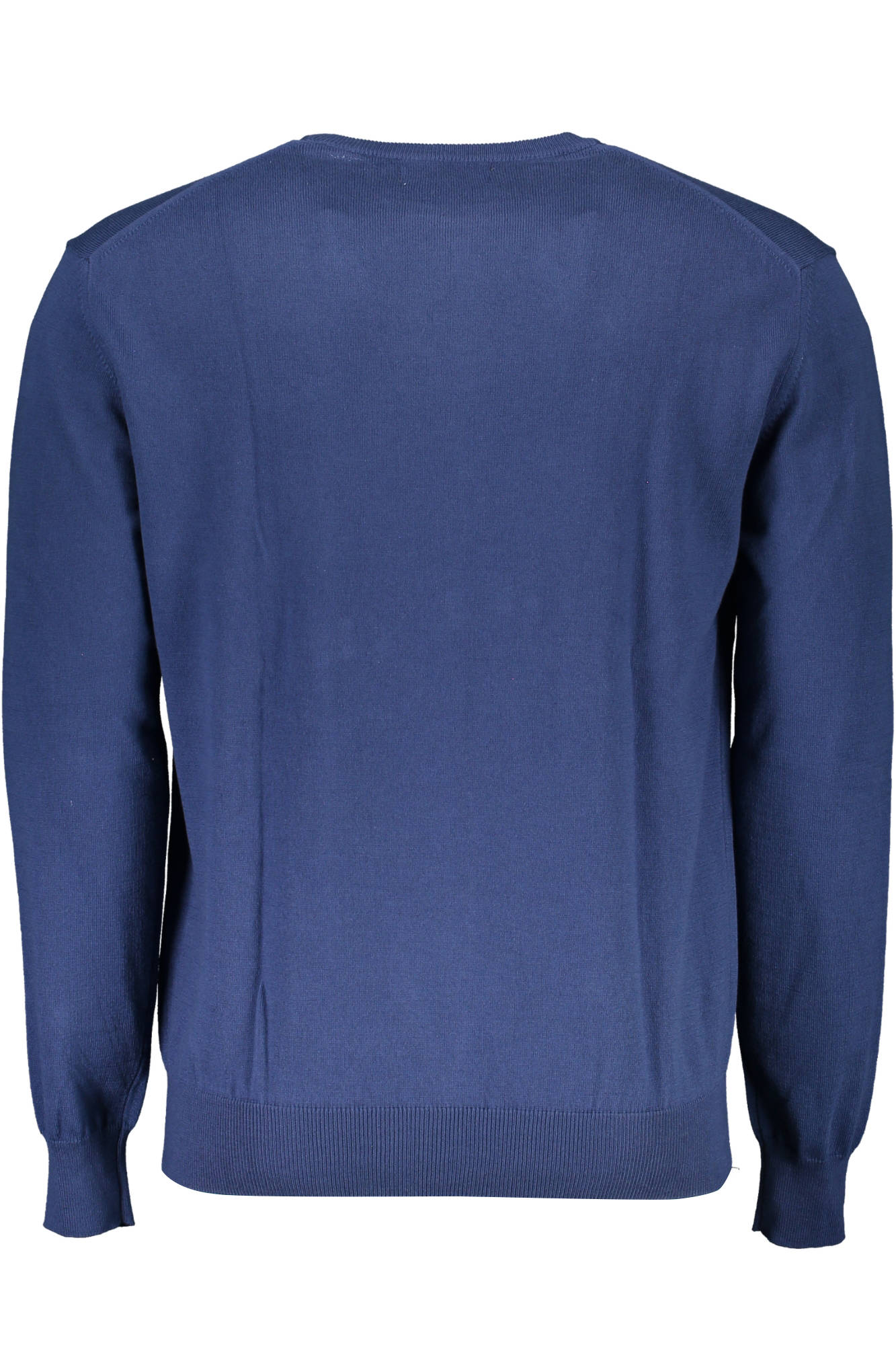 XMS006-XC006_BLU_07017 – Elegantes Herrenhemd Blau mit Stickerei und Rundhalsausschnitt – Größe: S, M, L, XL, 2XL – Farbe: Blu