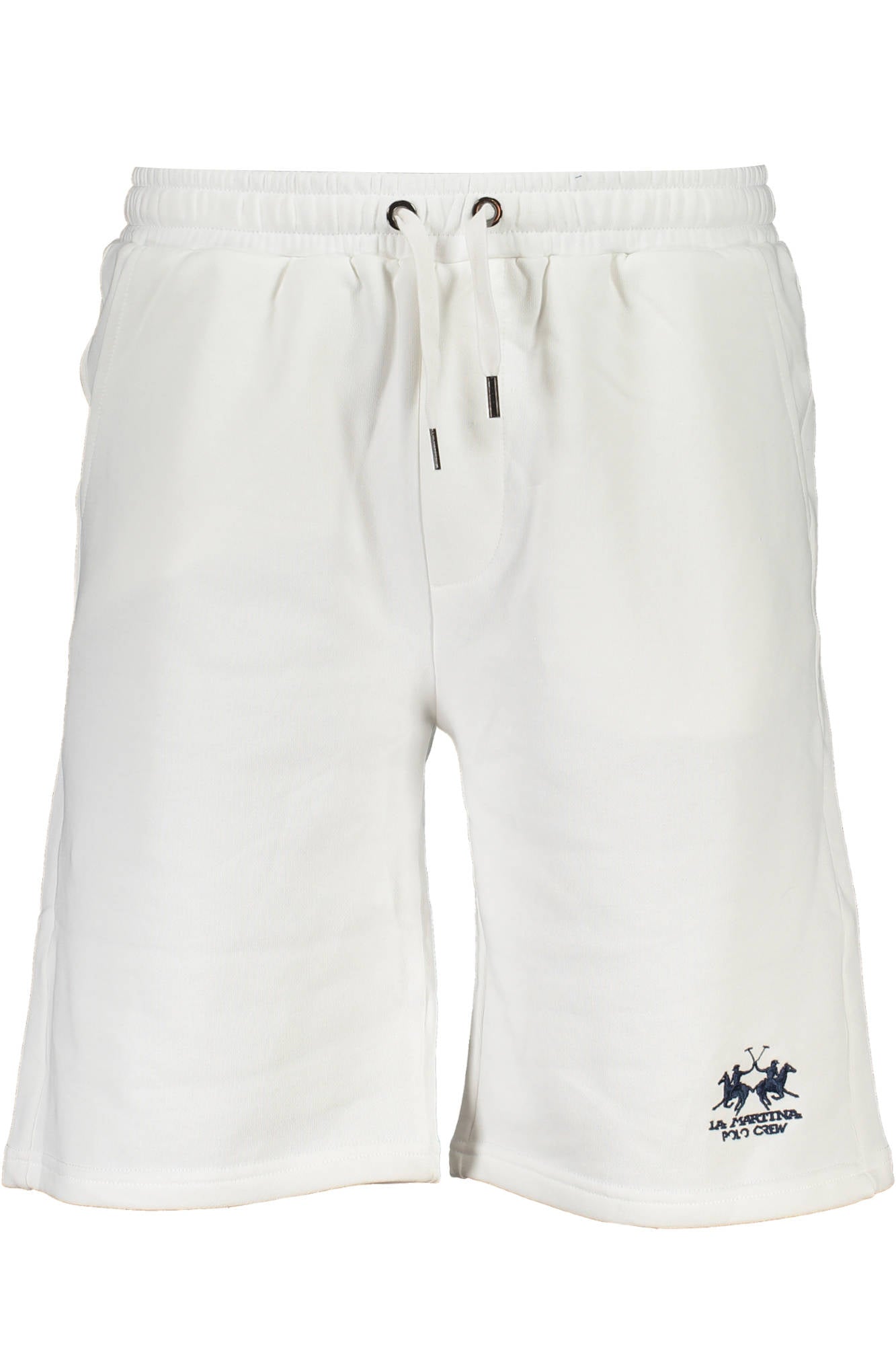 XMB010-FP112_BIANCO_00001 – Herren Bermuda-Shorts Weiß - Sportlich, Bequem, mit Stickerei – Größe: M – Farbe: Bianco