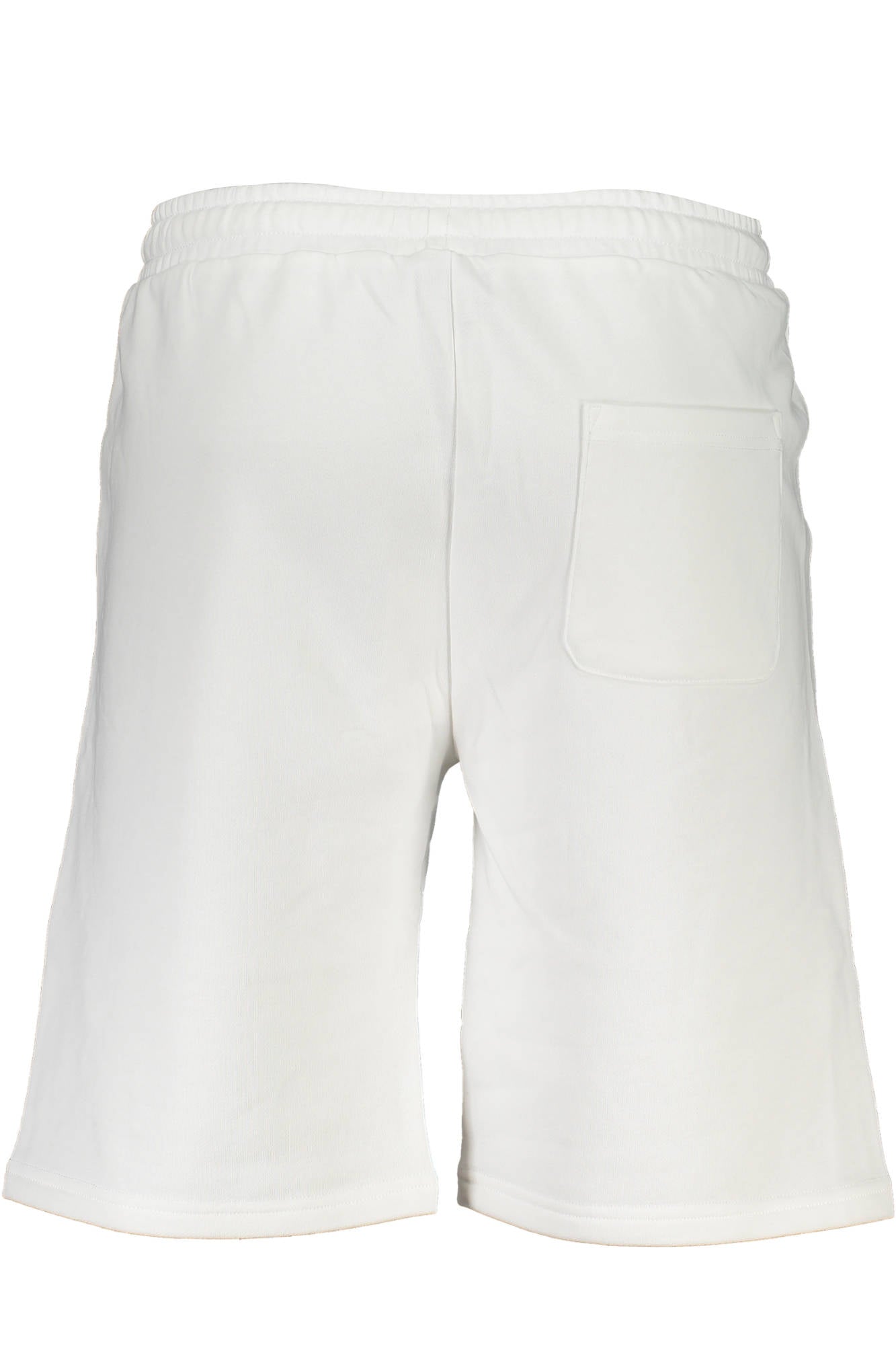 XMB010-FP112_BIANCO_00001 – Herren Bermuda-Shorts Weiß - Sportlich, Bequem, mit Stickerei – Größe: M – Farbe: Bianco