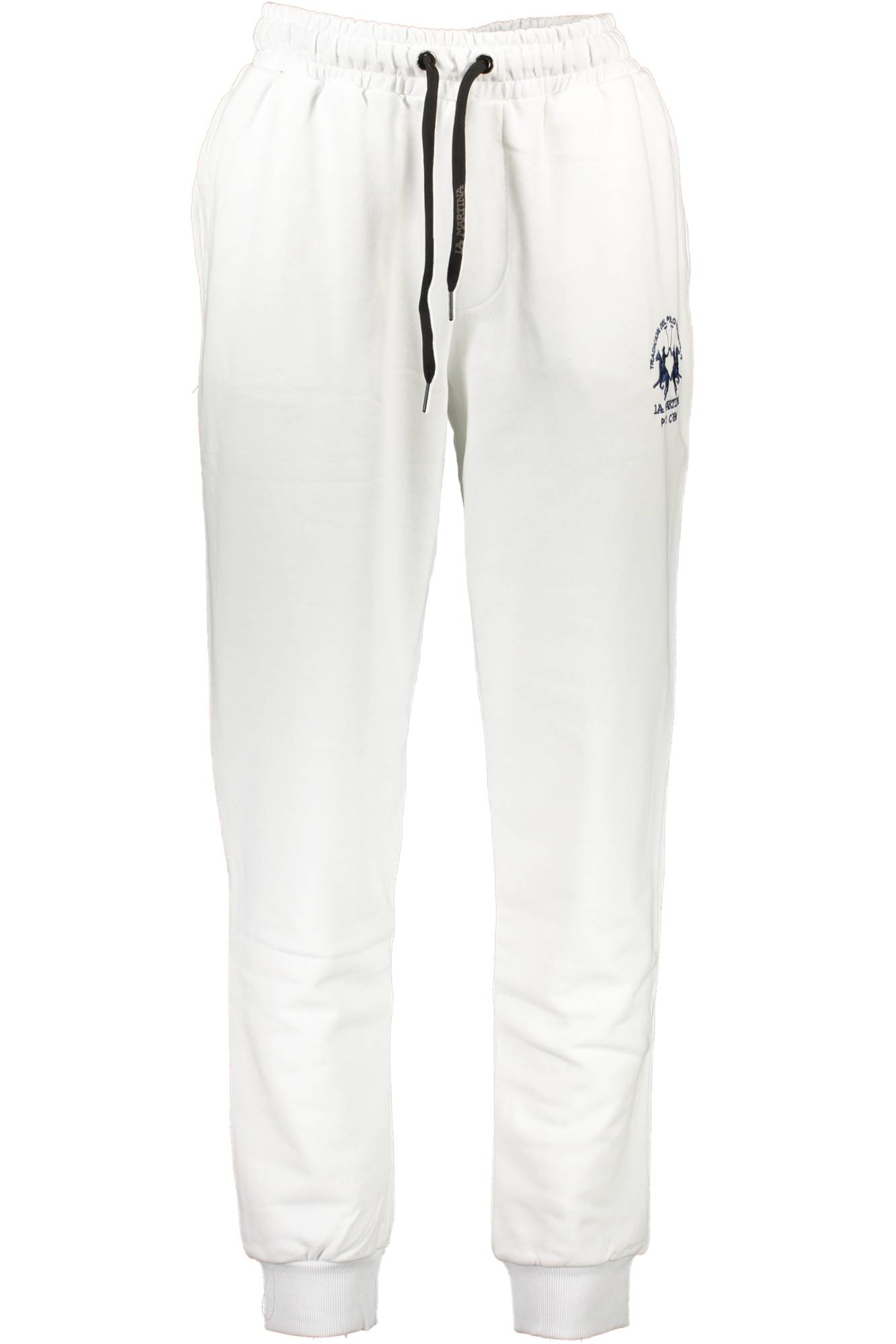 XMT004-FP059_BIANCO_00001 – Weisse Herren-Sporthose: Bequemer Schnitt mit Kordelzug & Taschen – Größe: S, M, L, XL, 2XL – Farbe: Bianco