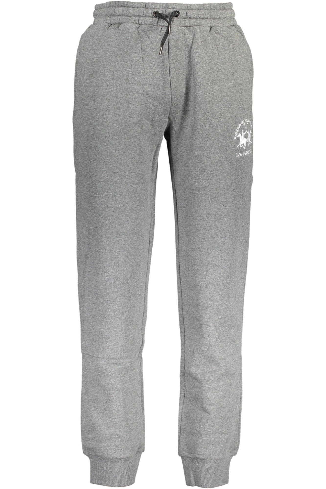 XMT003-FP548_GRIGIO_01049 – Herrenpantalon Grau: Elastische Sporthose mit Logo & Stickerei – Größe: S, M, L, XL, 2XL, 3XL – Farbe: Grigio