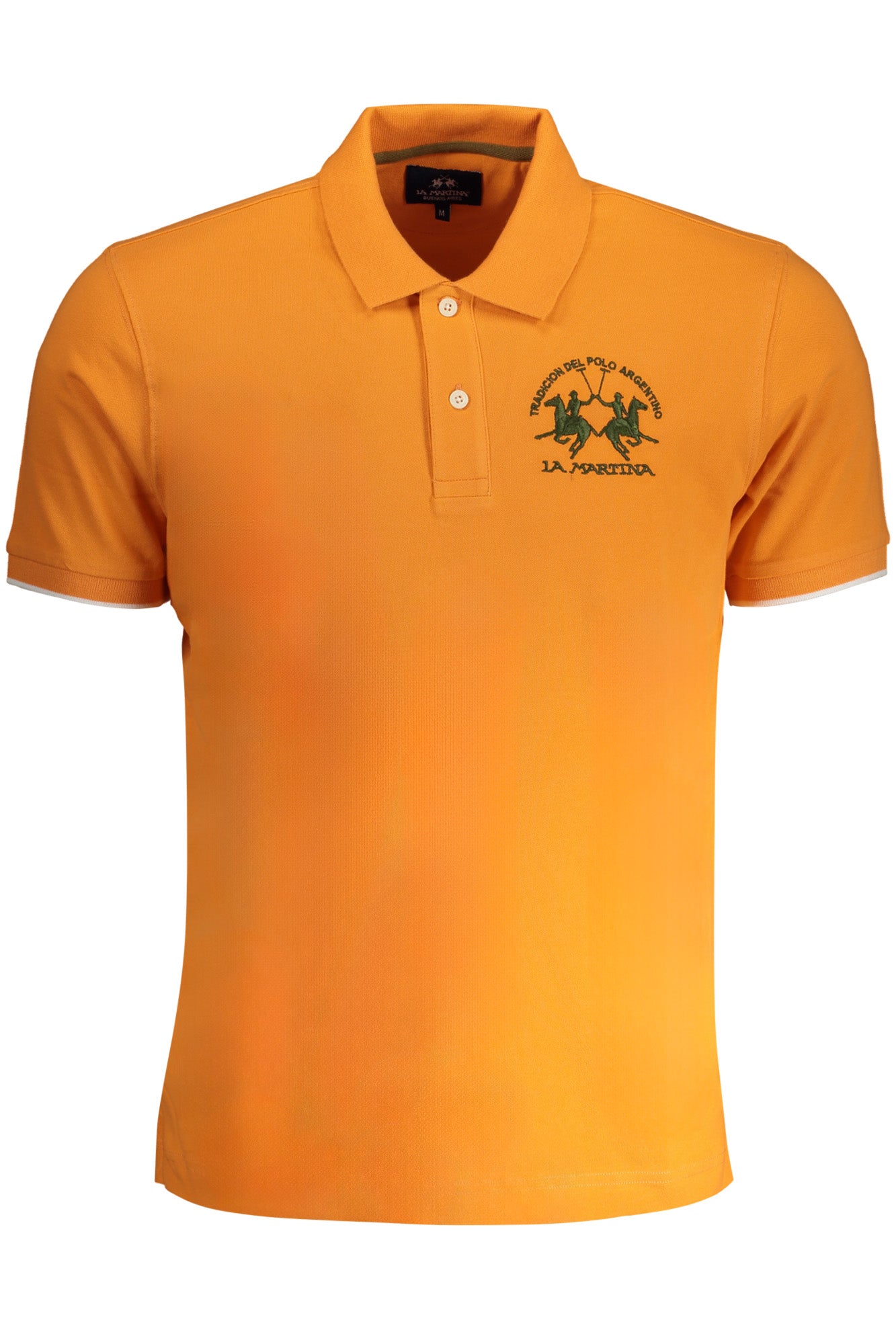 YMP001PK001_AR02163 – Polohemd Herren orange - Regular Fit, Kontrastdetails, Stickerei – Größe: S, M, L, XL, 2XL, 3XL – Farbe: Arancione