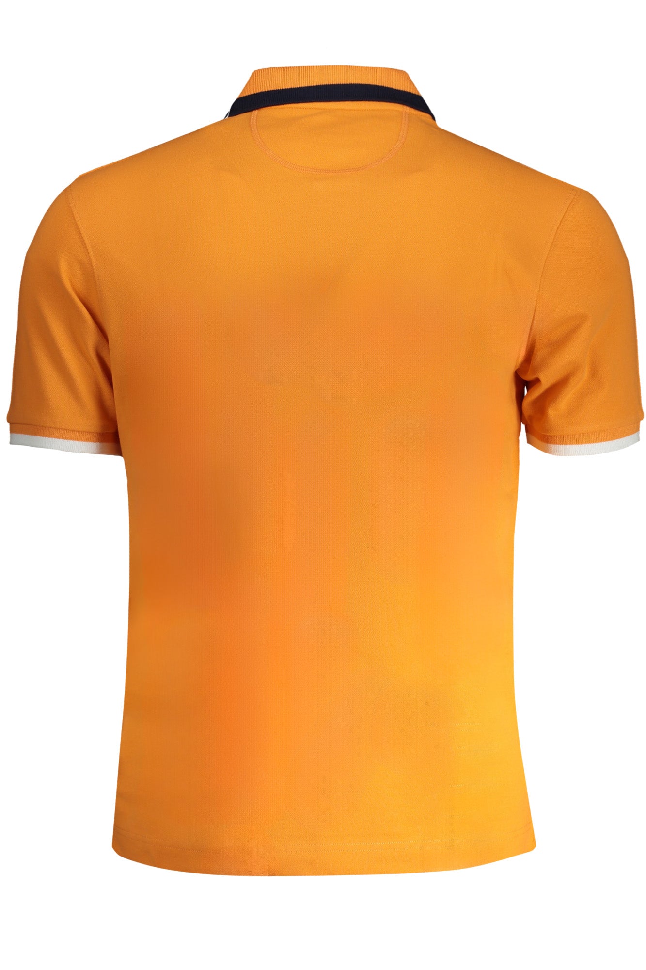 YMP006PK001_AR02163 – Herren Slim Fit Poloshirt in Orange mit Stickerei und Kontrastdetails – Größe: S, M, L, XL, 2XL, 3XL – Farbe: Arancione